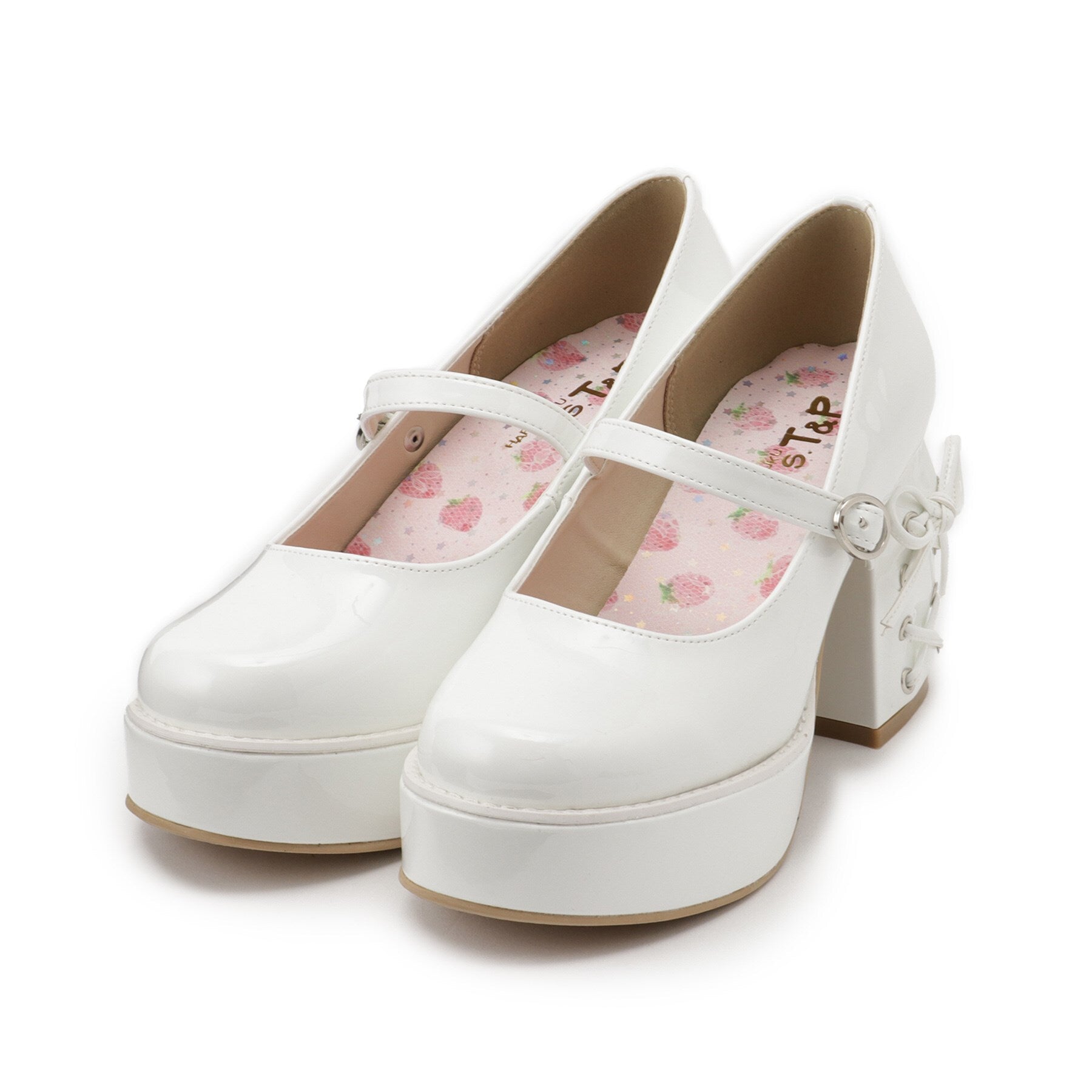 シーエス ティーアンドピー csT&P 厚底ヒールレースアップパンプス