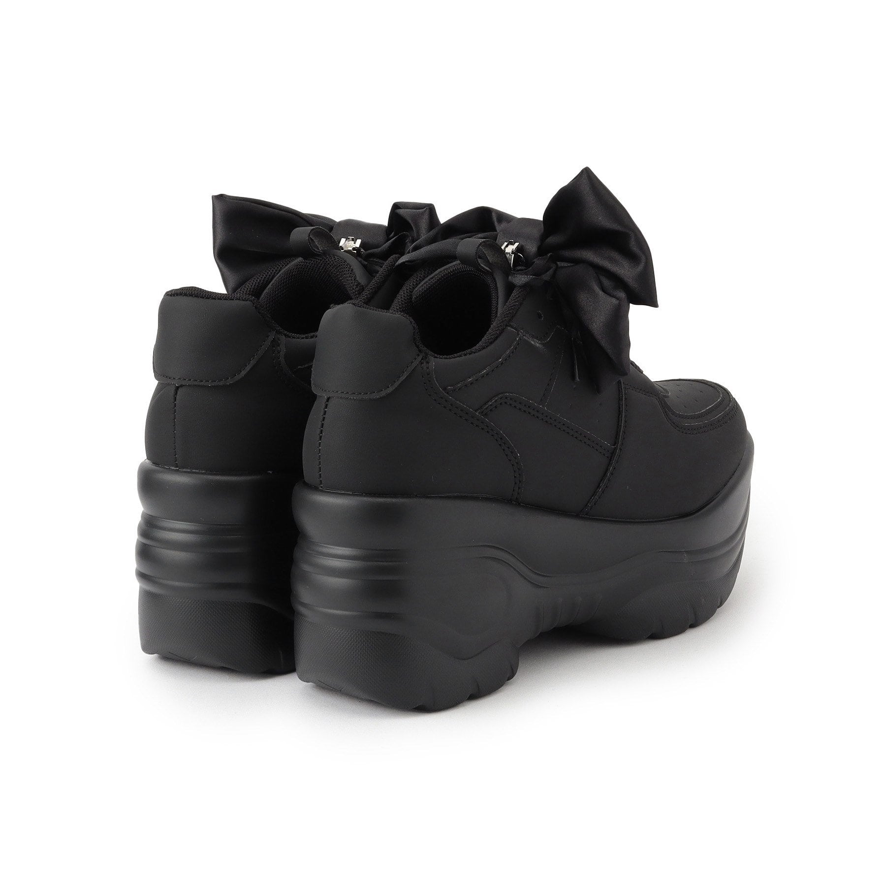 シーエス ティーアンドピー csT&P 厚底リボン取り外し可スニーカー (ホワイト(001)) ホワイト(001)