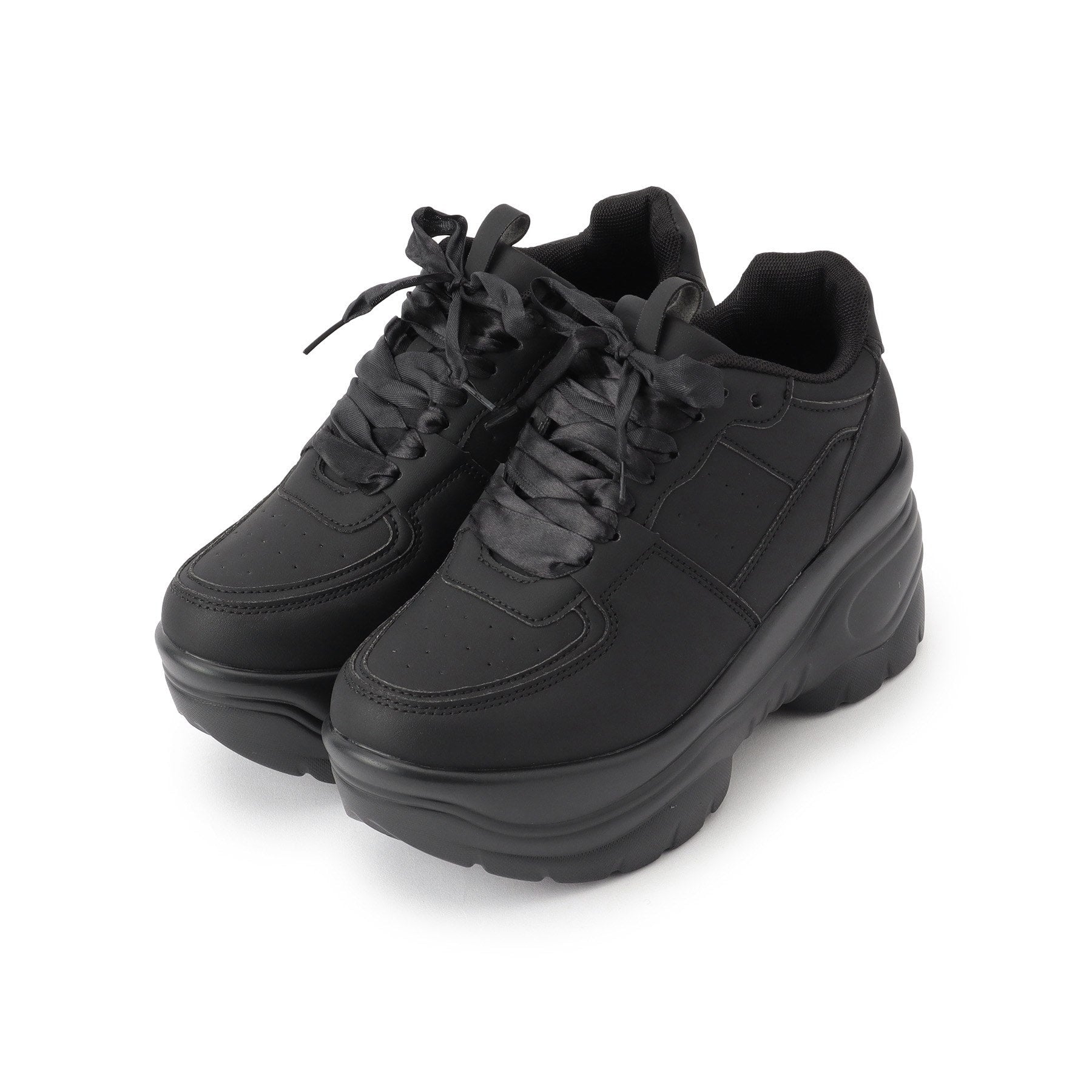 シーエス ティーアンドピー csT&P 厚底リボン取り外し可スニーカー (ホワイト(001)) ホワイト(001)