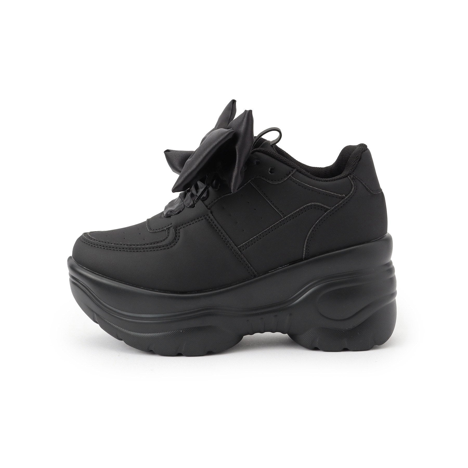 シーエス ティーアンドピー csT&P 厚底リボン取り外し可スニーカー (ホワイト(001)) ホワイト(001)