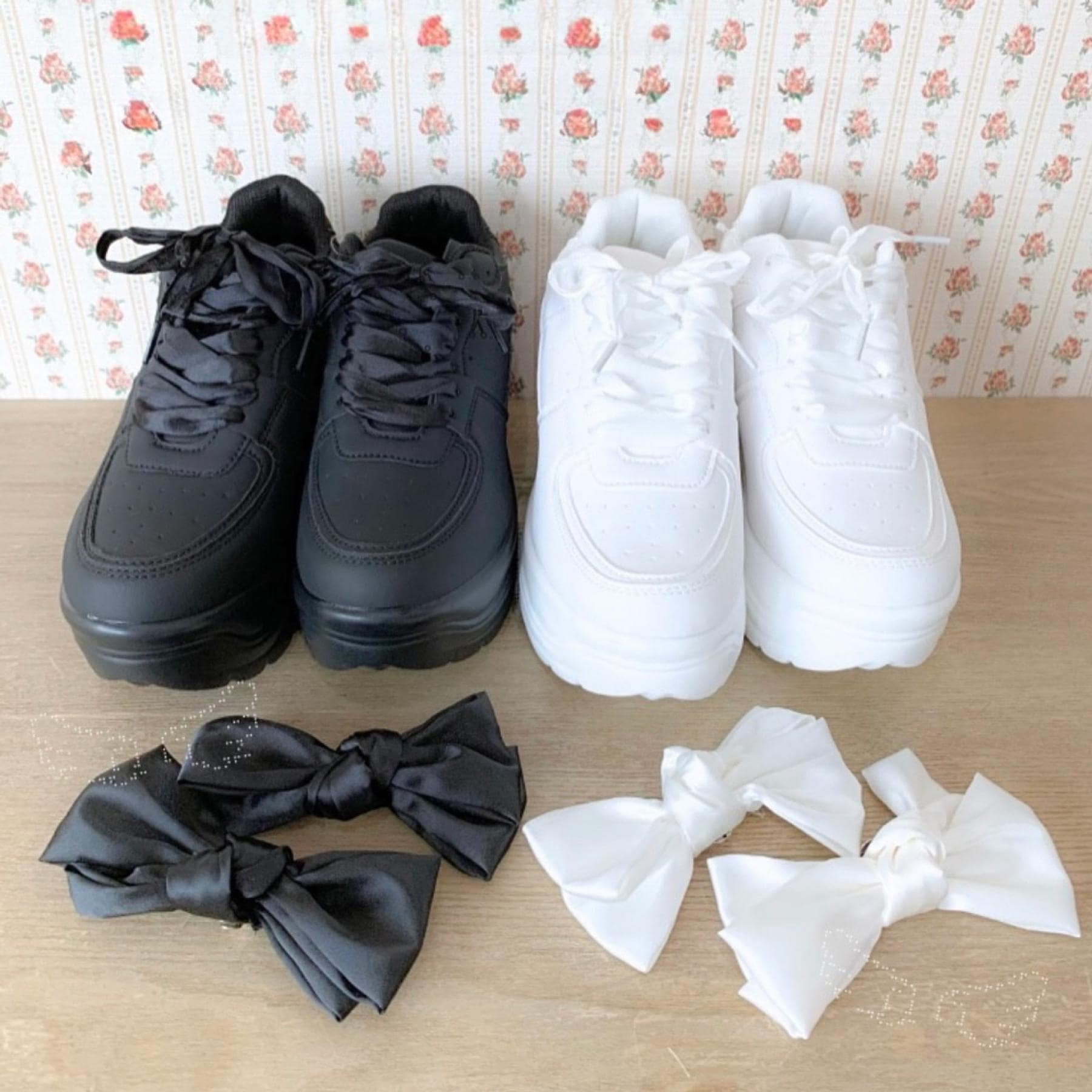 シーエス ティーアンドピー csT&P 厚底リボン取り外し可スニーカー (ホワイト(001)) ホワイト(001)