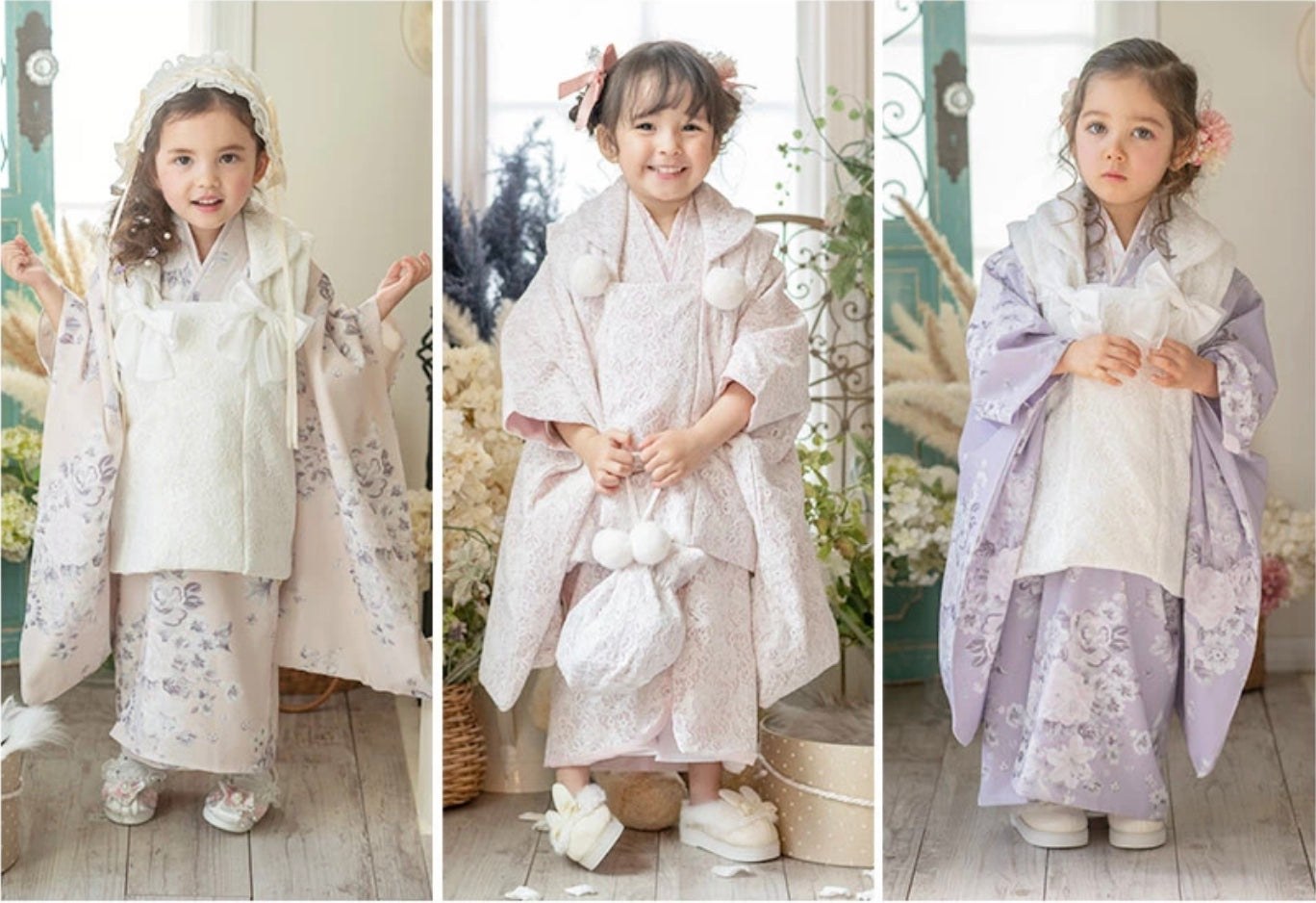 キャサリンコテージ Catherine Cottage 七五三被布3点セット