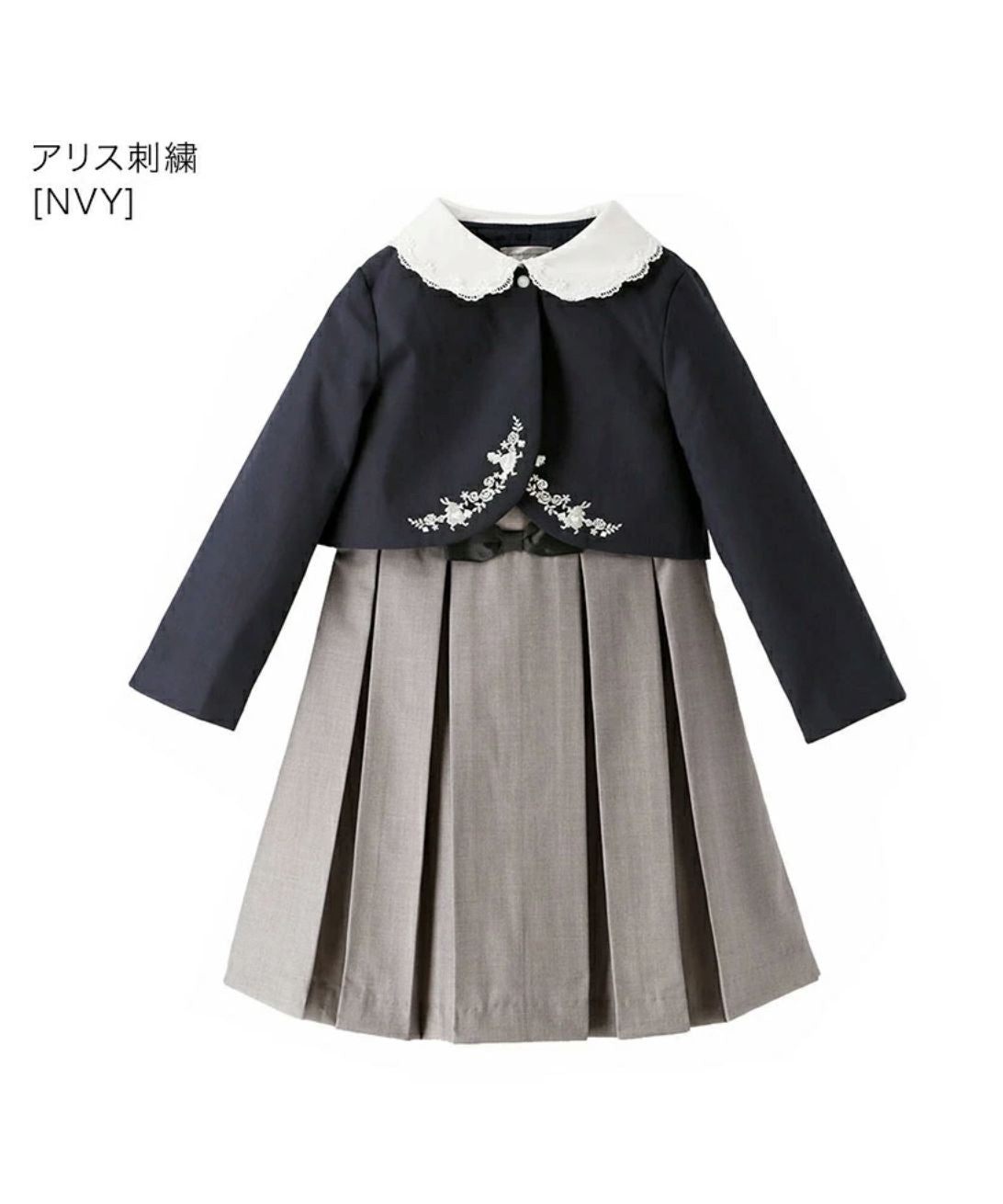 キャサリンコテージ Catherine Cottage スカラップレース襟オリジナル刺繍のボレロセットアップ