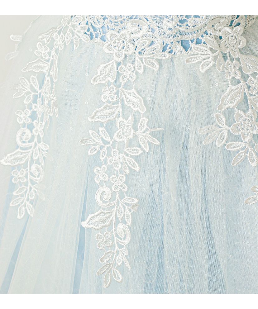 Catherine Cottage Dress with Chemical Lace and Sequin Tulle