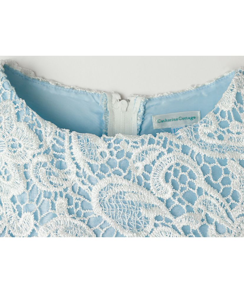 Catherine Cottage Dress with Chemical Lace and Sequin Tulle