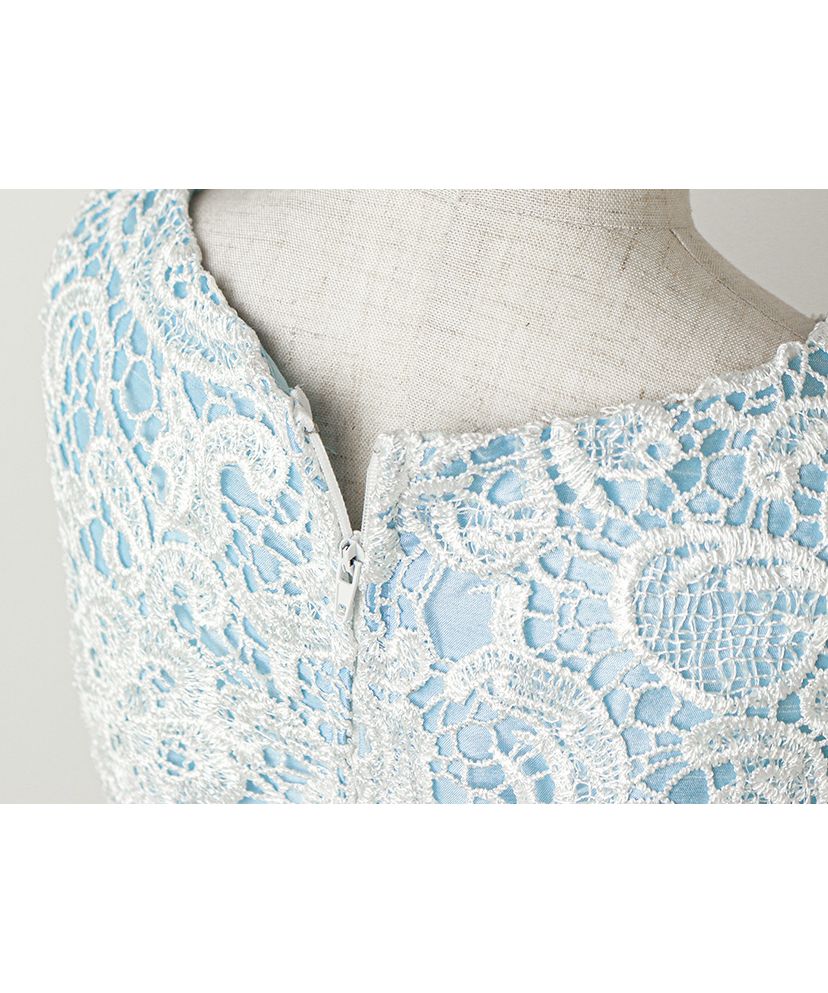 Catherine Cottage Dress with Chemical Lace and Sequin Tulle