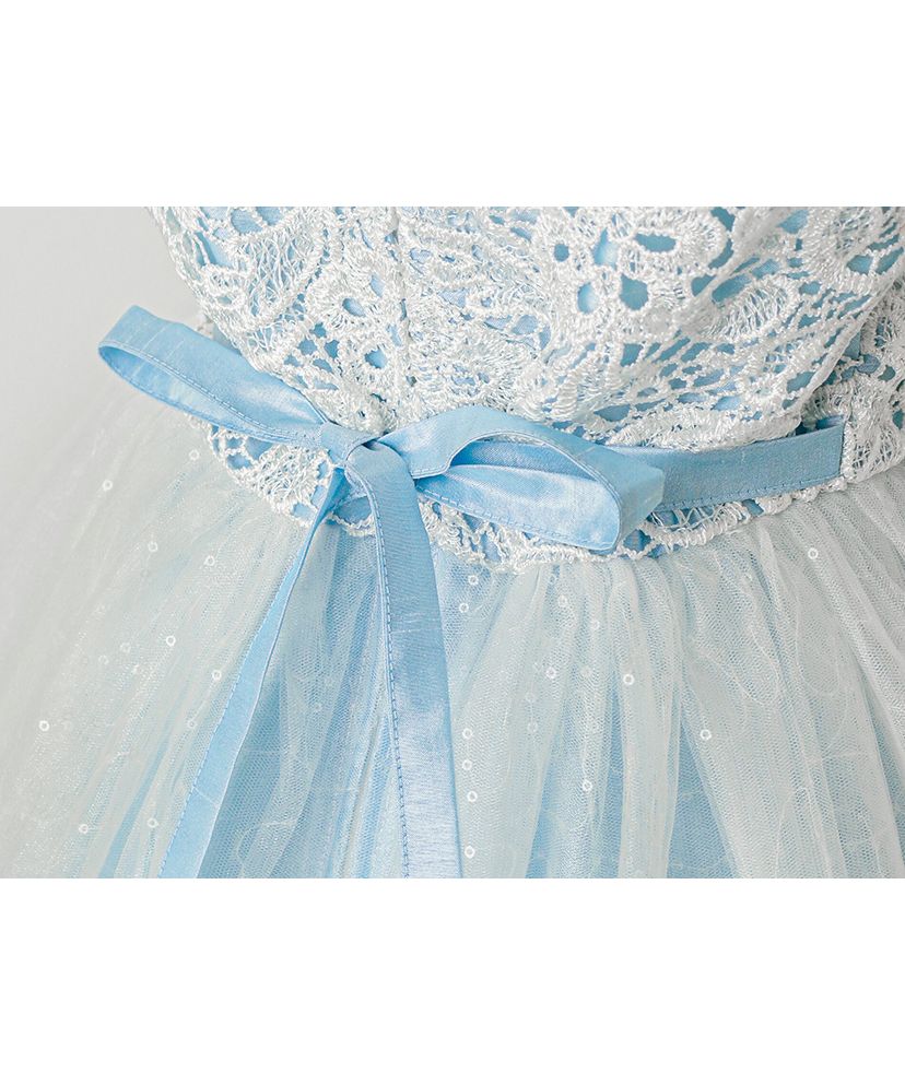 Catherine Cottage Dress with Chemical Lace and Sequin Tulle