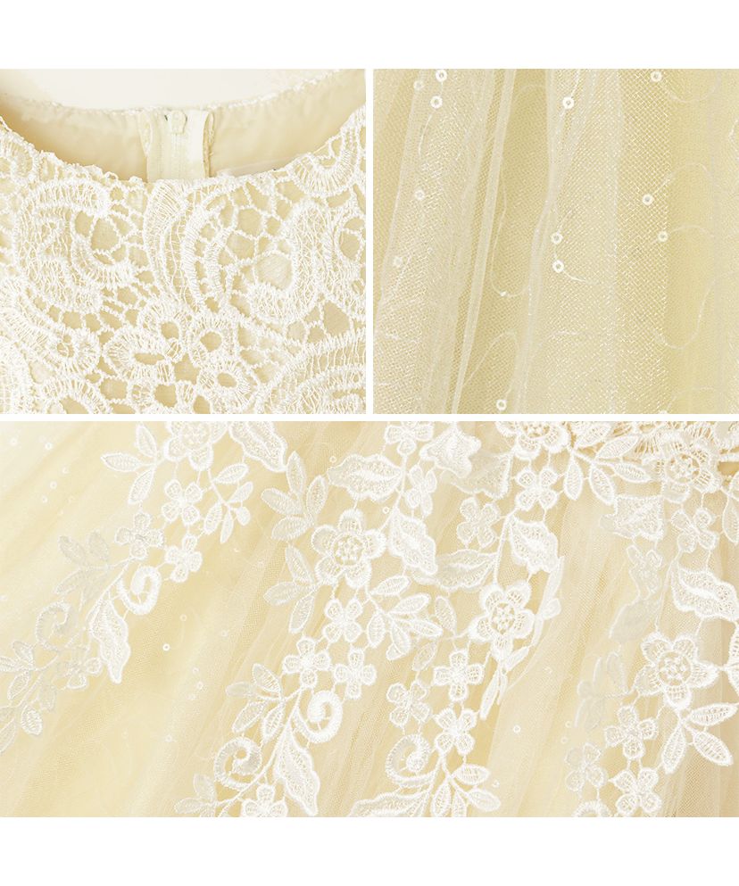 Catherine Cottage Dress with Chemical Lace and Sequin Tulle