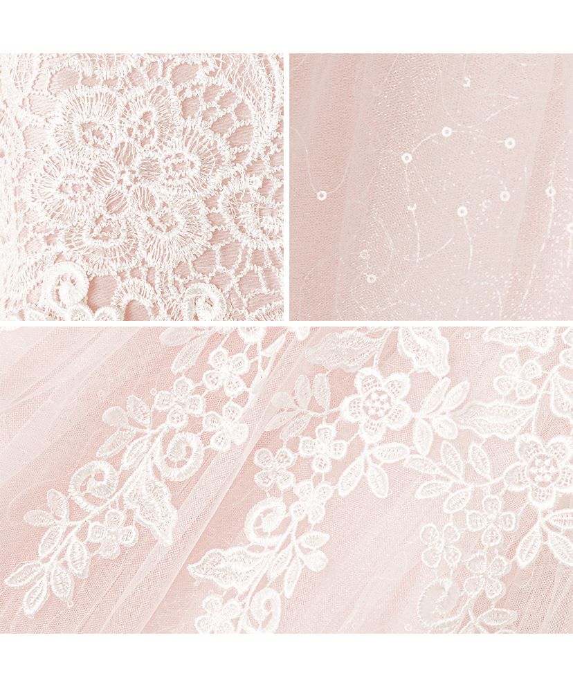 Catherine Cottage Dress with Chemical Lace and Sequin Tulle