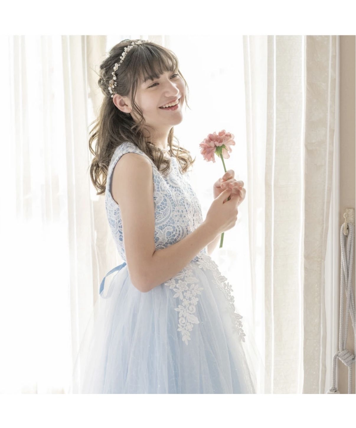 Catherine Cottage Dress with Chemical Lace and Sequin Tulle