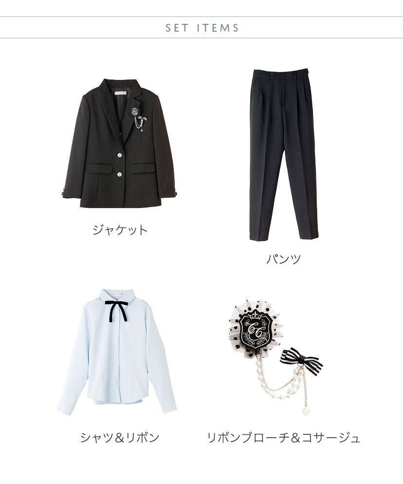 キャサリンコテージ Catherine Cottage ハンサムブラックロングパンツスーツセット