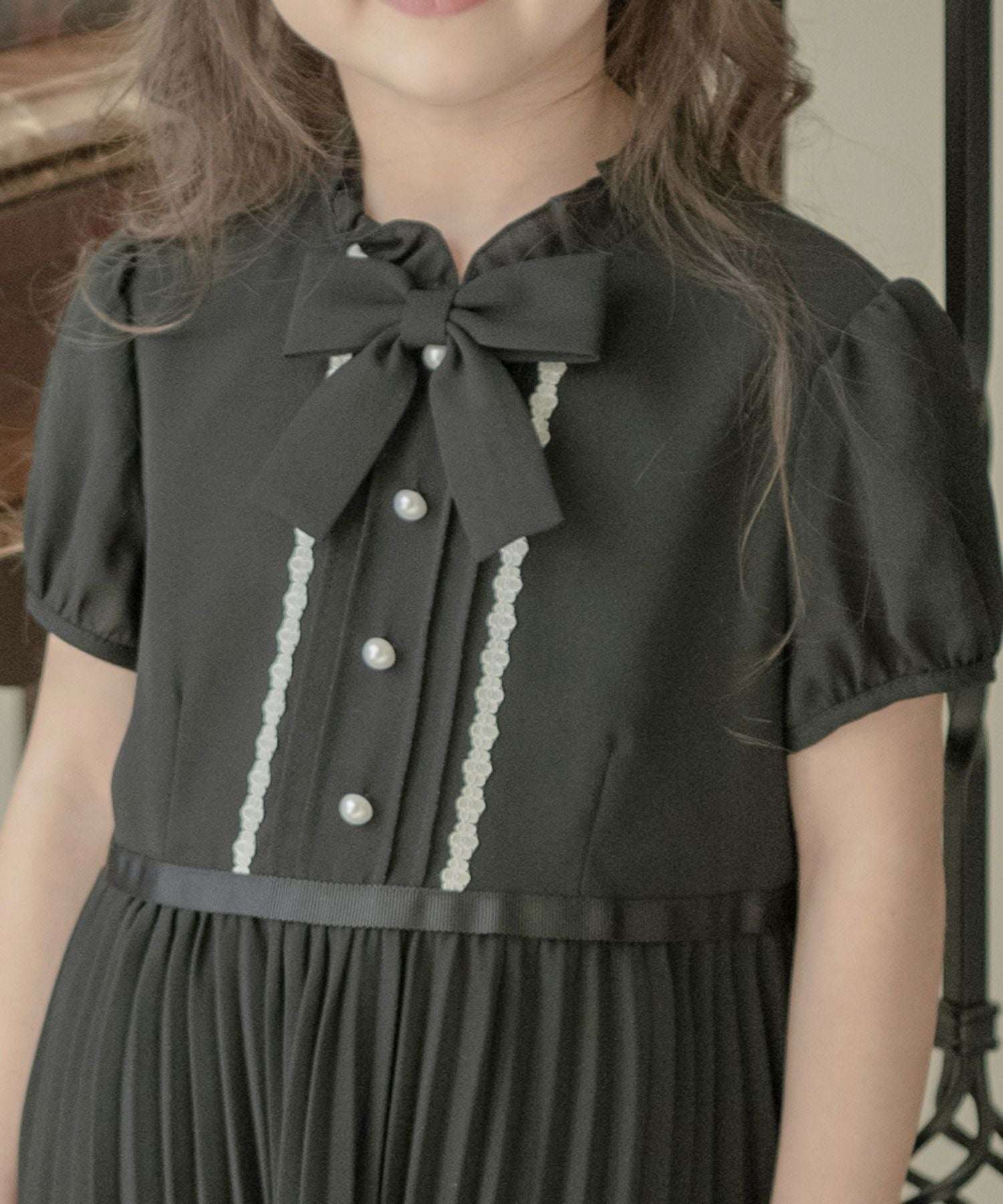 キャサリンコテージ Catherine Cottage クリスタルプリーツフォーマル半袖ワンピース