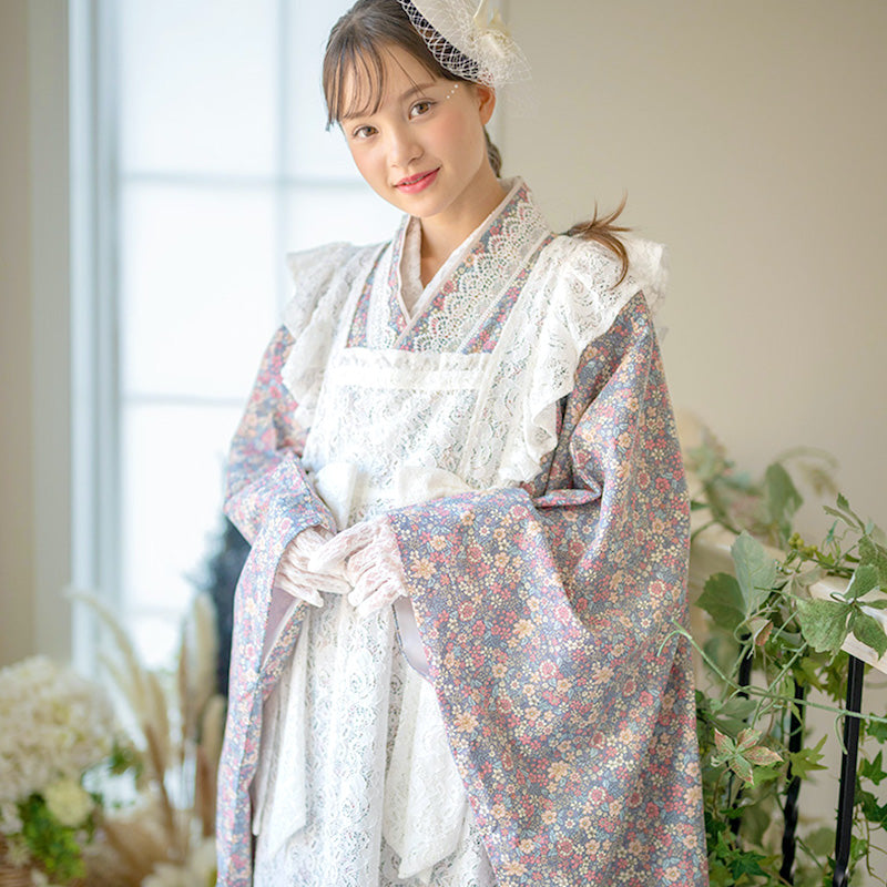 Catherine Cottage Lace Apron Kimono Dress