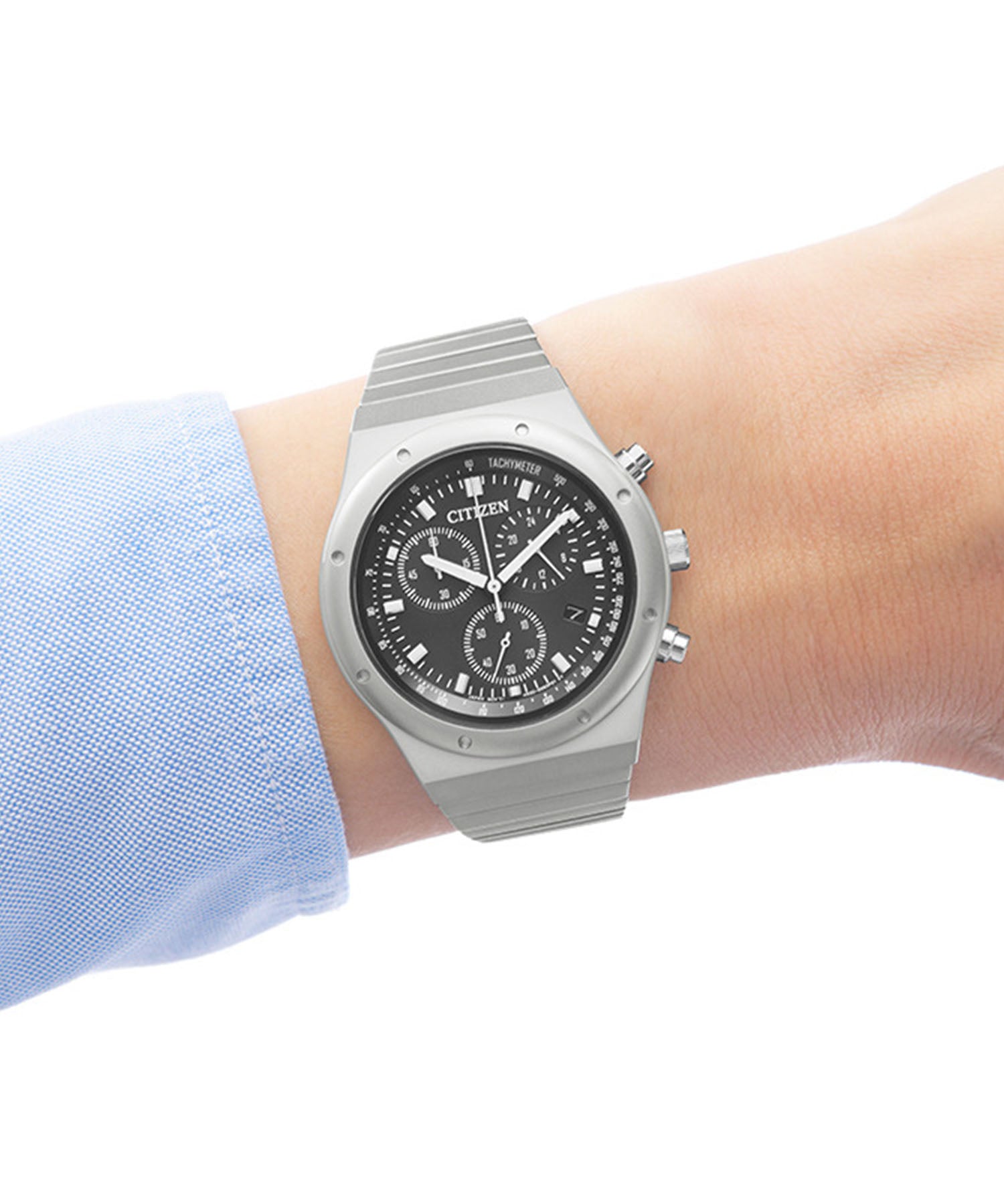 シチズンレコードレーベル CITIZEN COLLECTION RECORD LABEL RECORD LABEL エコ・ドライブ 1984 chronograph 特定店取扱いモデル ブラック