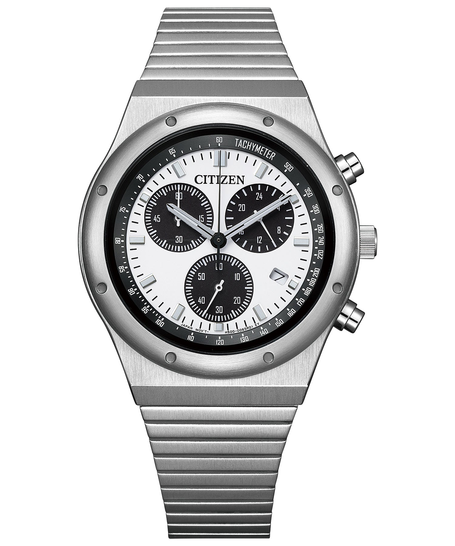 シチズンレコードレーベル CITIZEN COLLECTION RECORD LABEL RECORD LABEL エコ・ドライブ 1984 chronograph 特定店取扱いモデル ホワイト