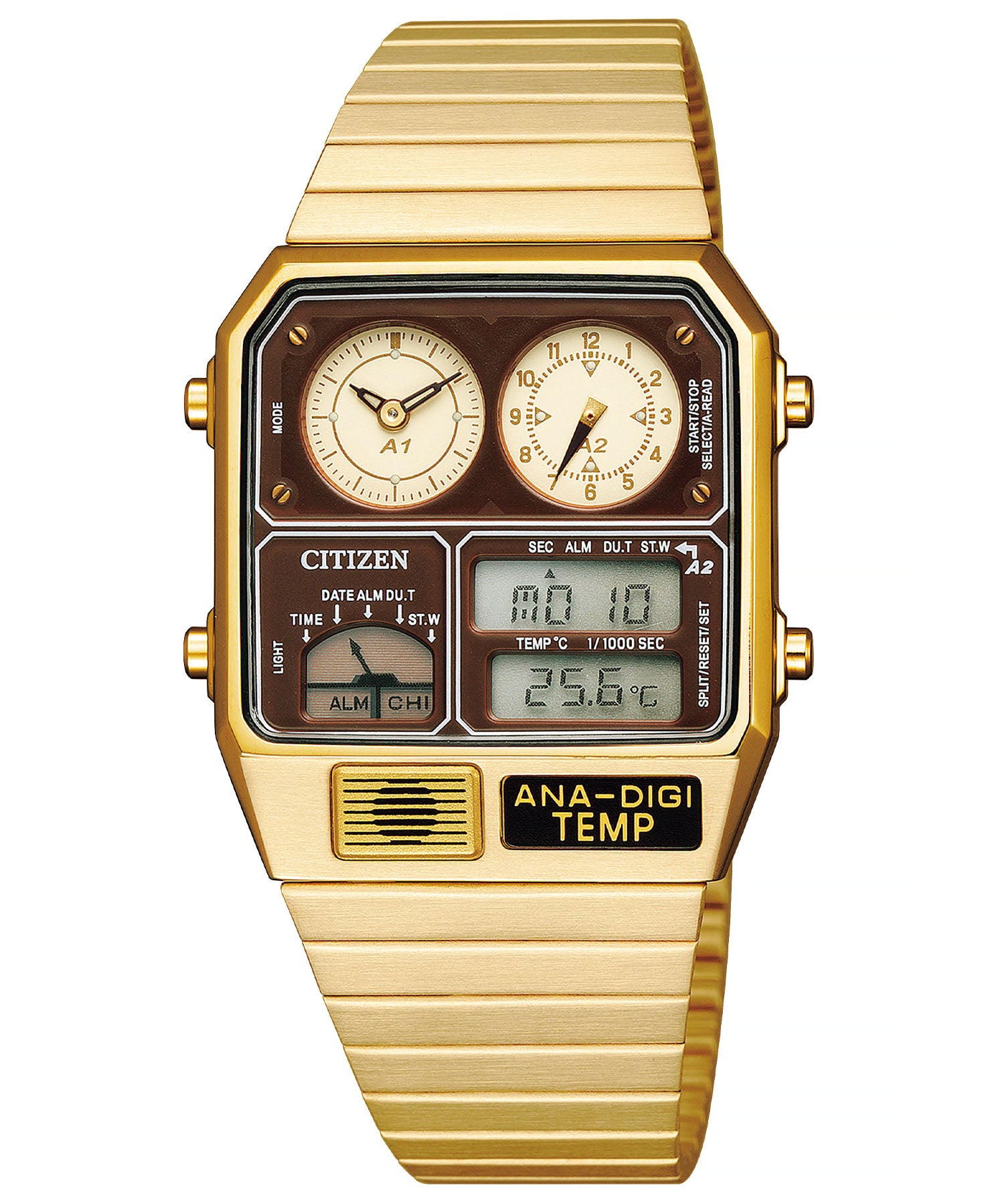 シチズンレコードレーベル CITIZEN COLLECTION RECORD LABEL RECORDLABELアナデジテンプ特定店取扱いモデルJG2103ー72X