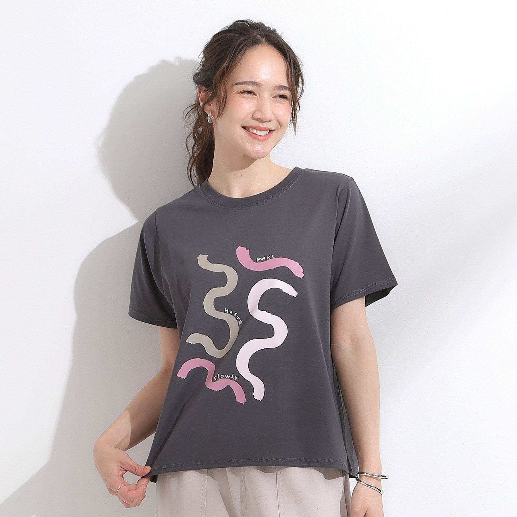 キューティーブロンド Cutie Blonde 【SHOO ICE・汗染み軽減・UVカット】グラフィックアソートTシャツ (ラベンダー(280)) ラベンダー(280)