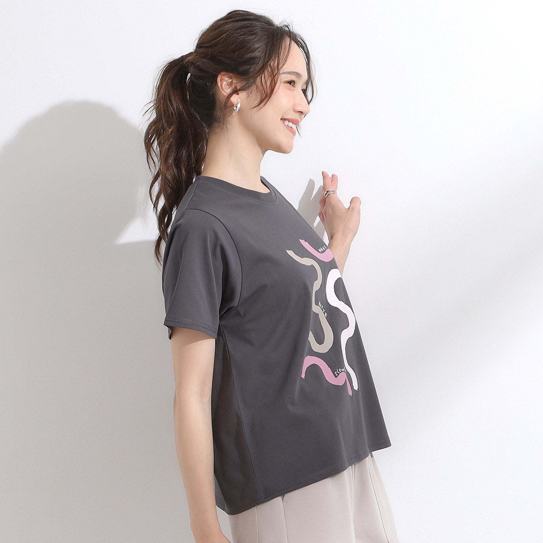 キューティーブロンド Cutie Blonde 【SHOO ICE・汗染み軽減・UVカット】グラフィックアソートTシャツ (ラベンダー(280)) ラベンダー(280)