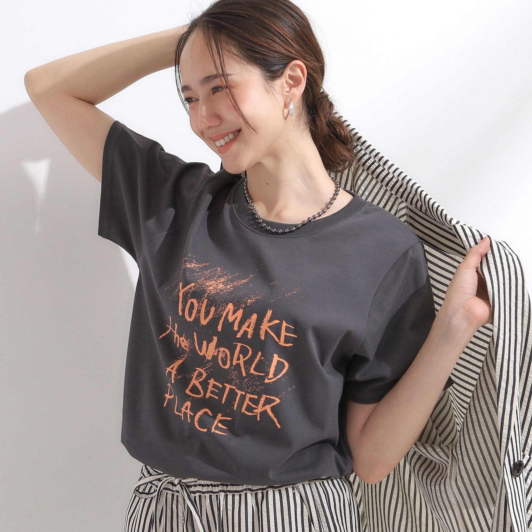 キューティーブロンド Cutie Blonde 【SHOO ICE・汗染み軽減・UVカット】グラフィックアソートTシャツ (チャコールグレー(414)) チャコールグレー(414)