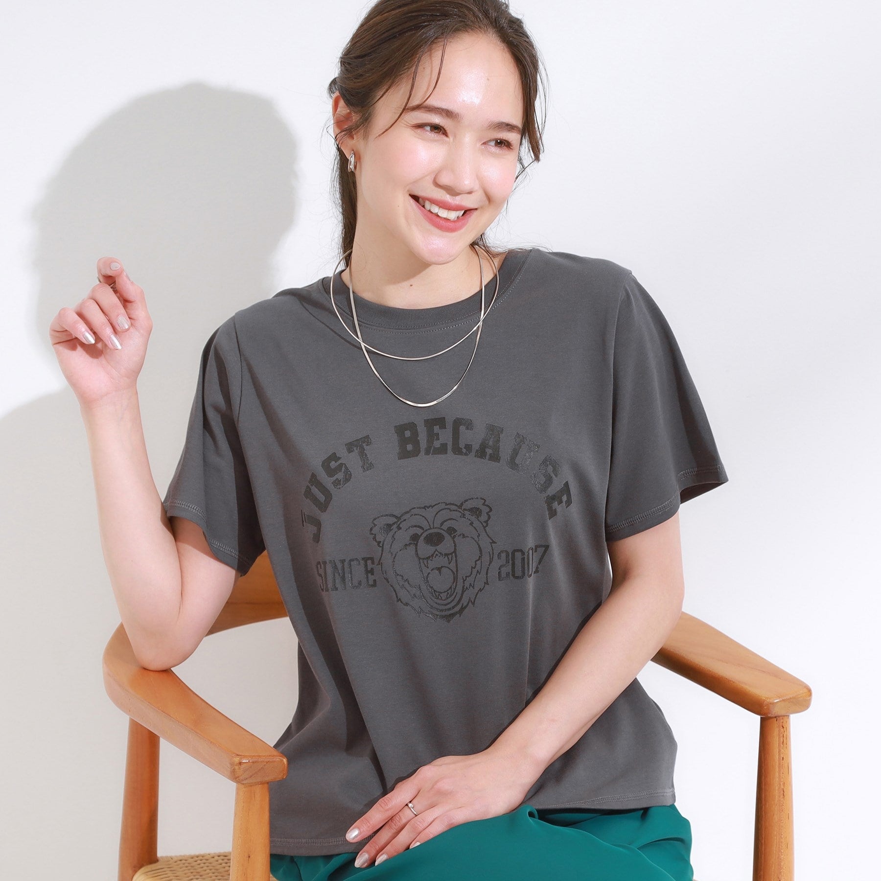 キューティーブロンド Cutie Blonde 【SーLL/ひんやり/汗ジミ軽減/UVカット】グラフィックアソートTシャツ (チャコールグレー(714)) チャコールグレー(714)