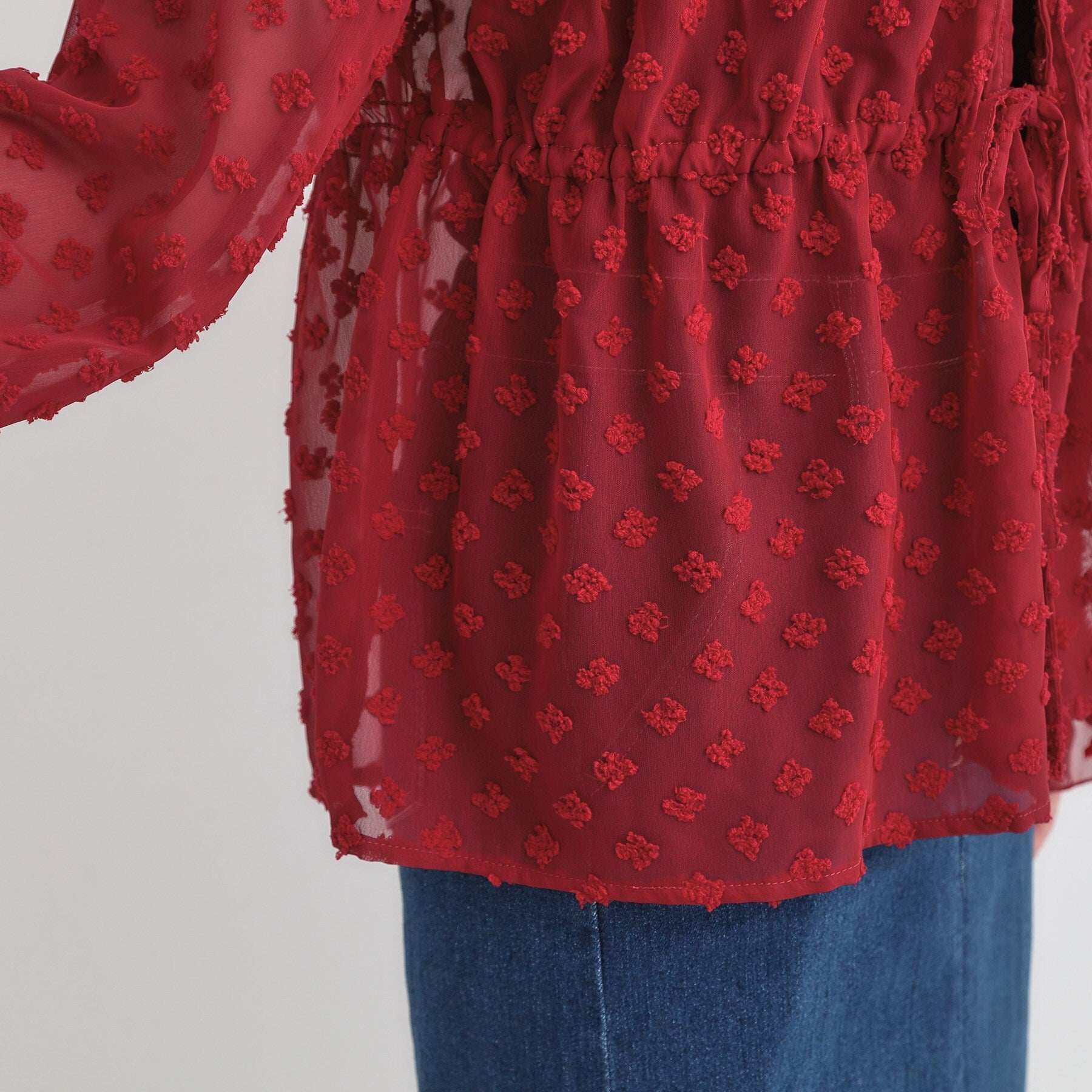 キューティーブロンド Cutie Blonde シアードビーシャーリングブラウス (オフホワイト(003)) オフホワイト(003)