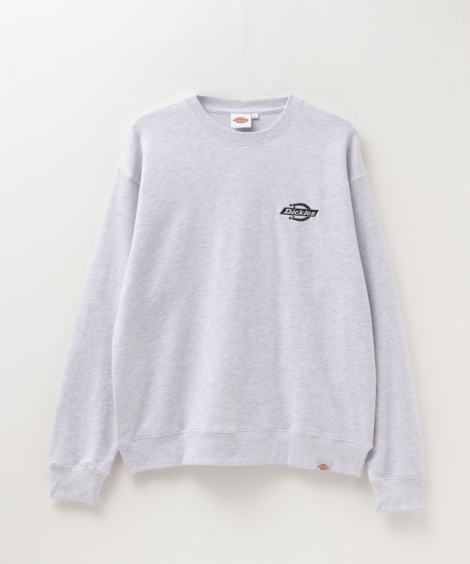 ディッキーズ Dickies 裏毛刺繍クルーネック (アッシュ) アッシュ