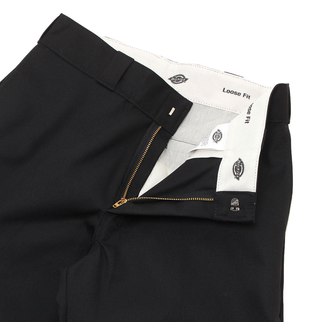 Dickies Pants Twill Double Knee Work Pants Length 30 32 8.5OZ black Men's Dickies 85283 BLK
