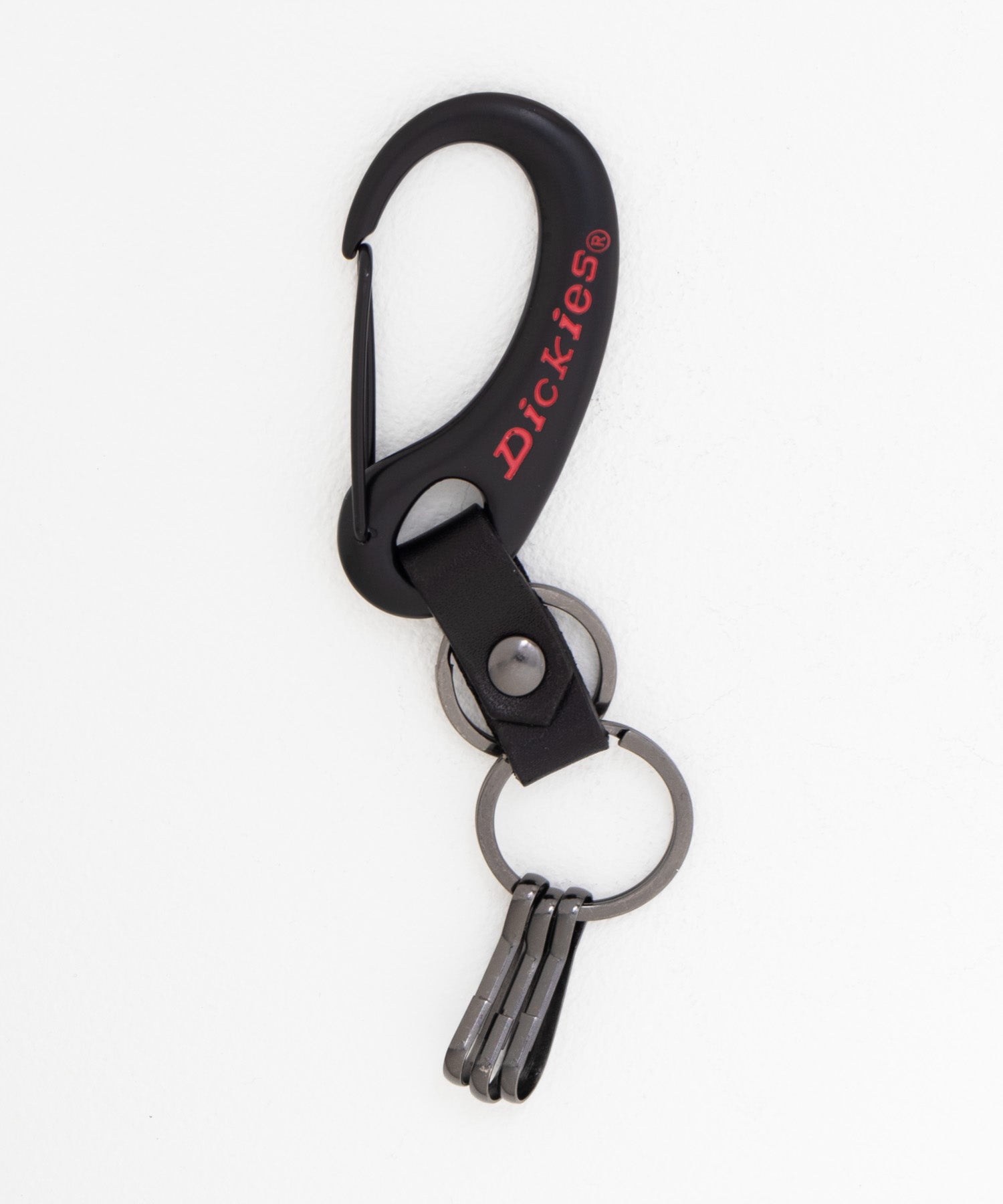 ディッキーズ Dickies カラビナキーホルダー (シルバー×レッド) シルバー×レッド