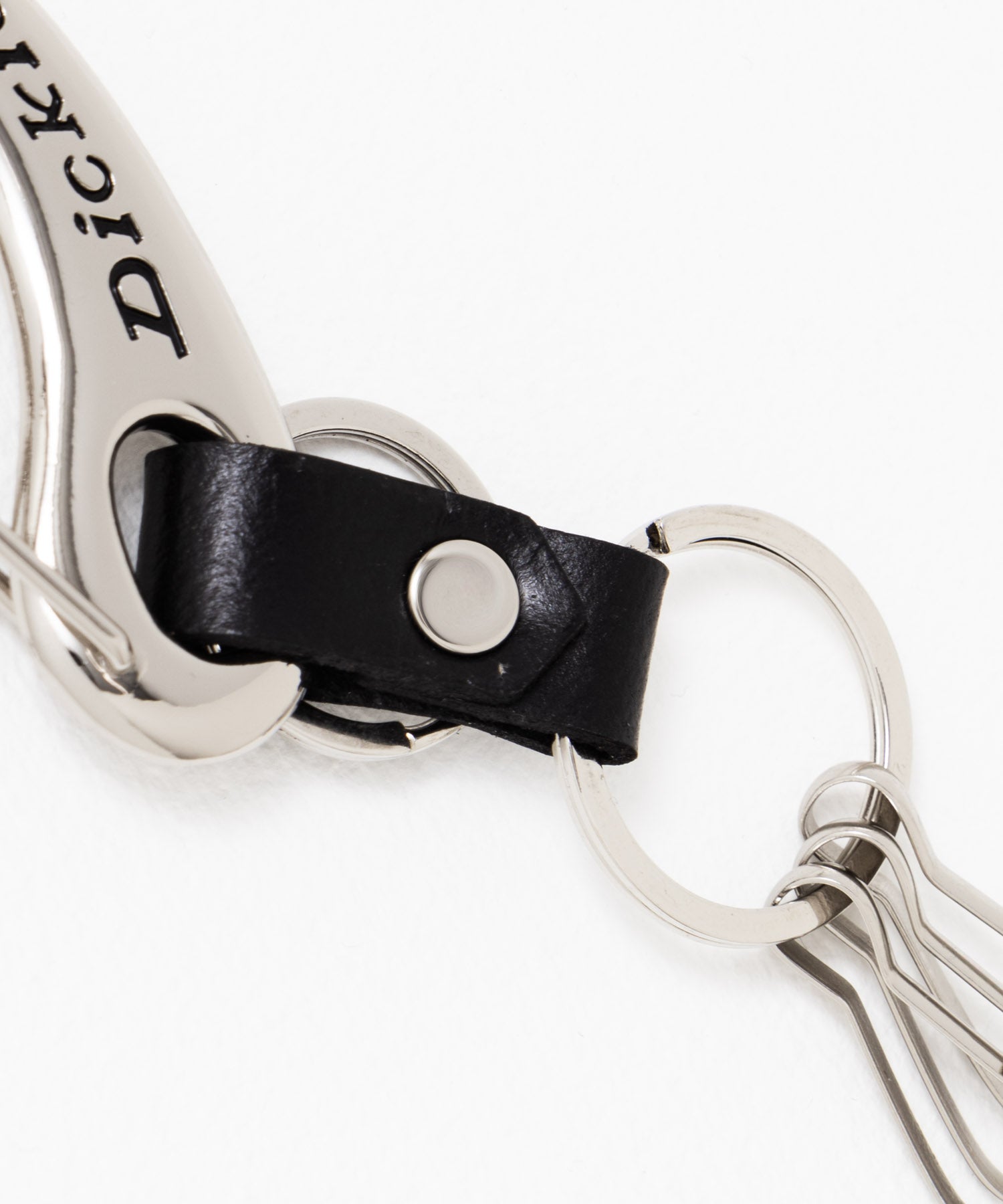 ディッキーズ Dickies カラビナキーホルダー (シルバー×レッド) シルバー×レッド