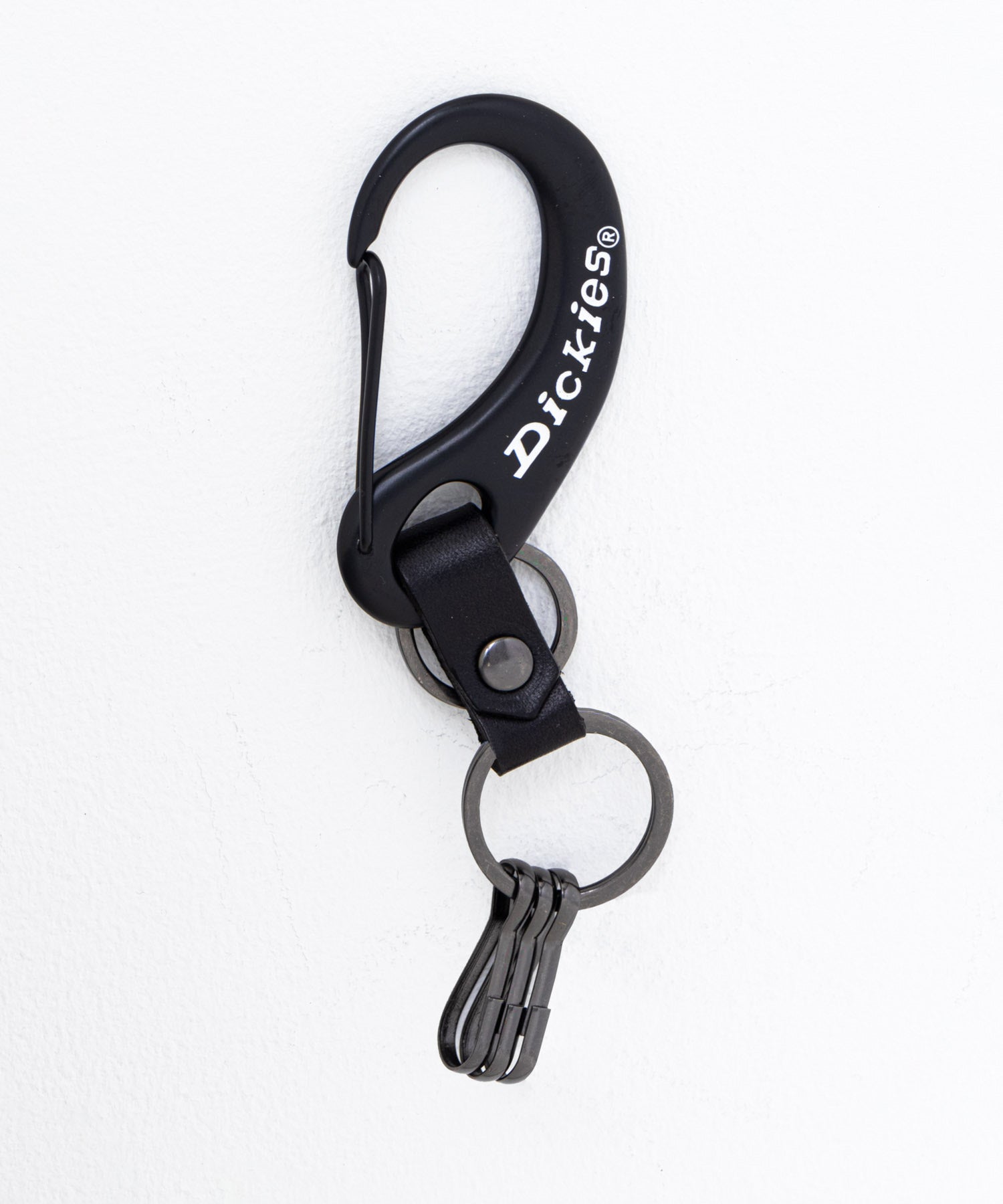 ディッキーズ Dickies カラビナキーホルダー (ブラック×ホワイト) ブラック×ホワイト