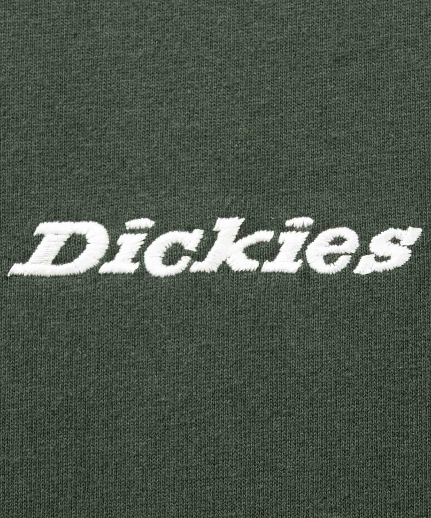 ディッキーズ Dickies ワンポイント刺繍長袖Tシャツ (ブラック) ブラック