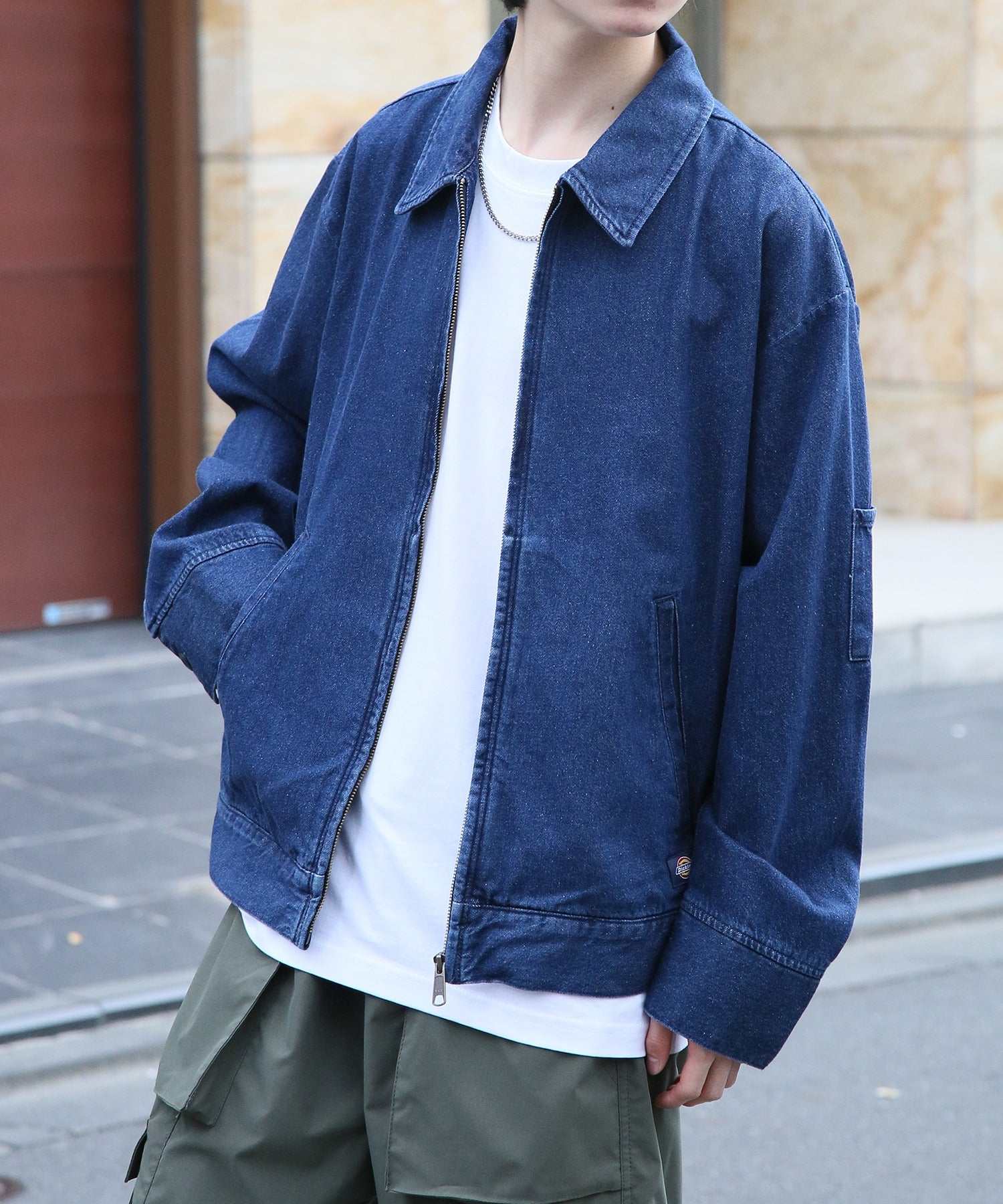 ディッキーズ Dickies 【Dickies / ディッキーズ】 T/C/PUツイルFZIPブルゾン アウター ブルゾン ジップ 長袖 ポケット ステンカラー 3178ー4130