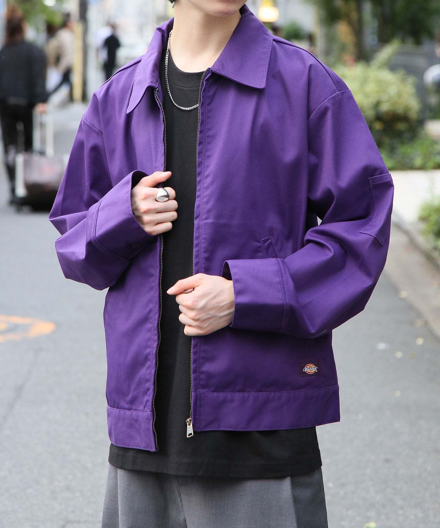 ディッキーズ Dickies 【Dickies / ディッキーズ】 T/C/PUツイルFZIPブルゾン アウター ブルゾン ジップ 長袖 ポケット ステンカラー 3178ー4130