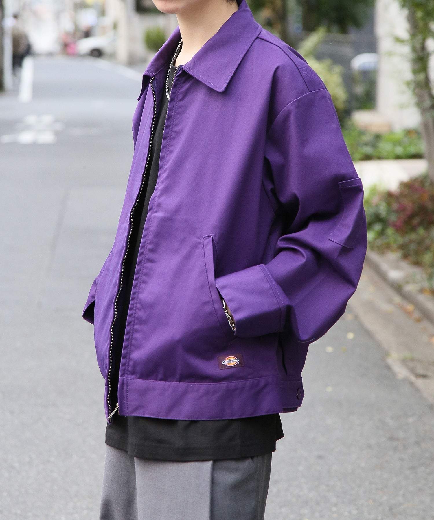 ディッキーズ Dickies 【Dickies / ディッキーズ】 T/C/PUツイルFZIPブルゾン アウター ブルゾン ジップ 長袖 ポケット ステンカラー 3178ー4130