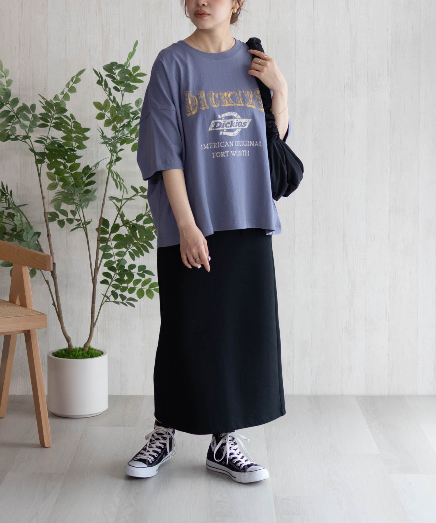 ディッキーズ Dickies バイオ加工カレッジTシャツ (レッド) レッド