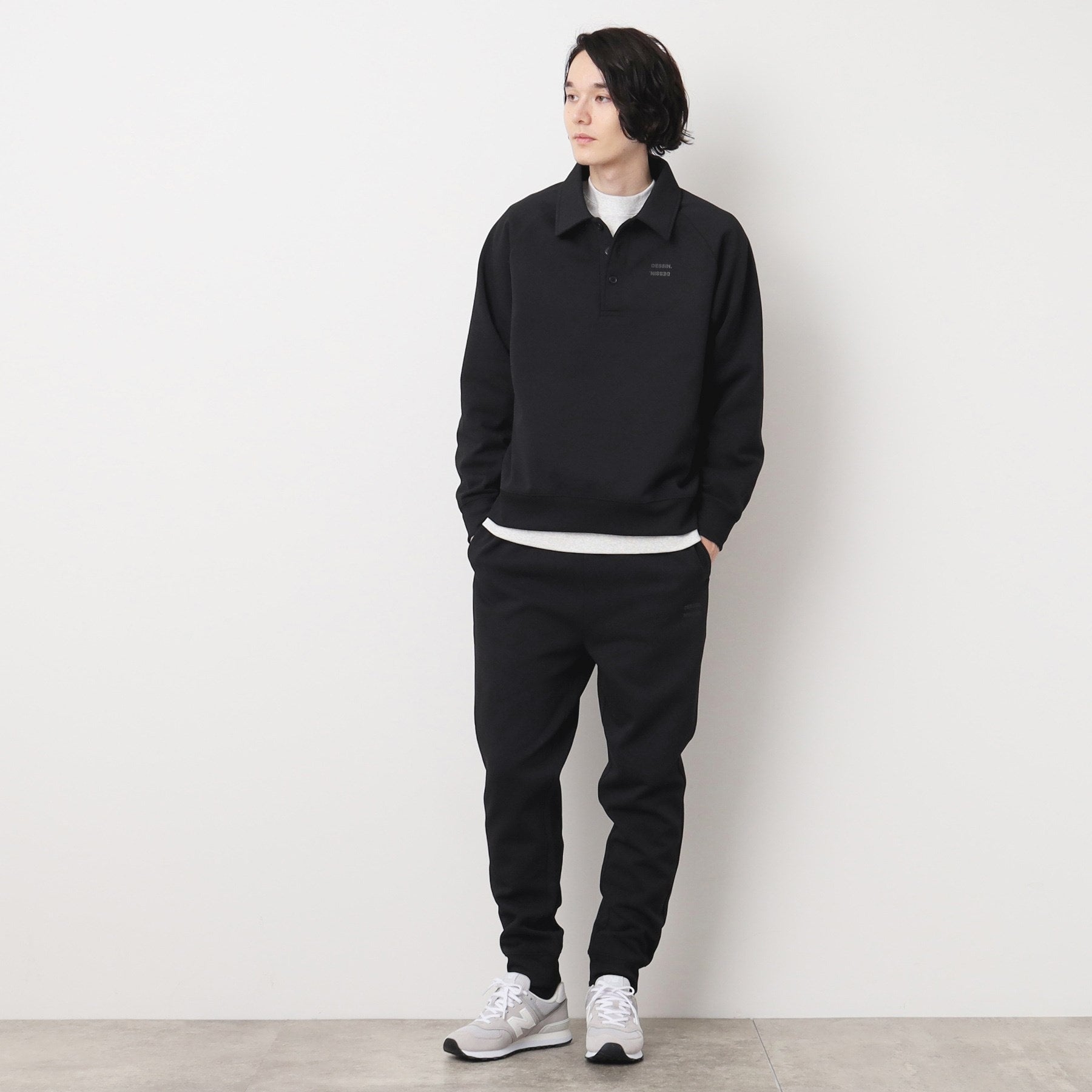 デッサン Dessin 【ユニセックス】裏起毛パンツ (ブラック(019)) ブラック(019)