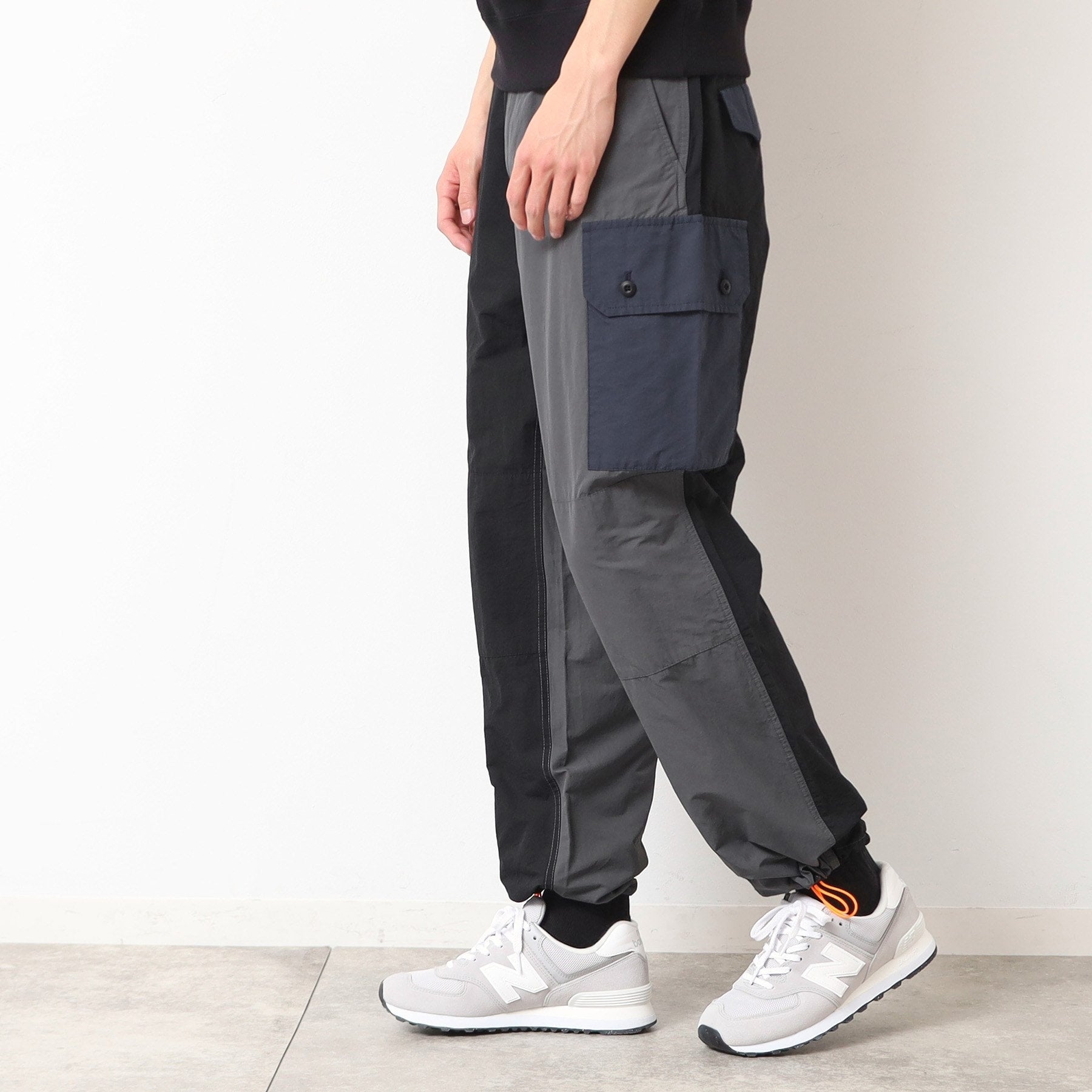 デッサン Dessin 製品洗い配色パンツ (カーキ(027)) カーキ(027)