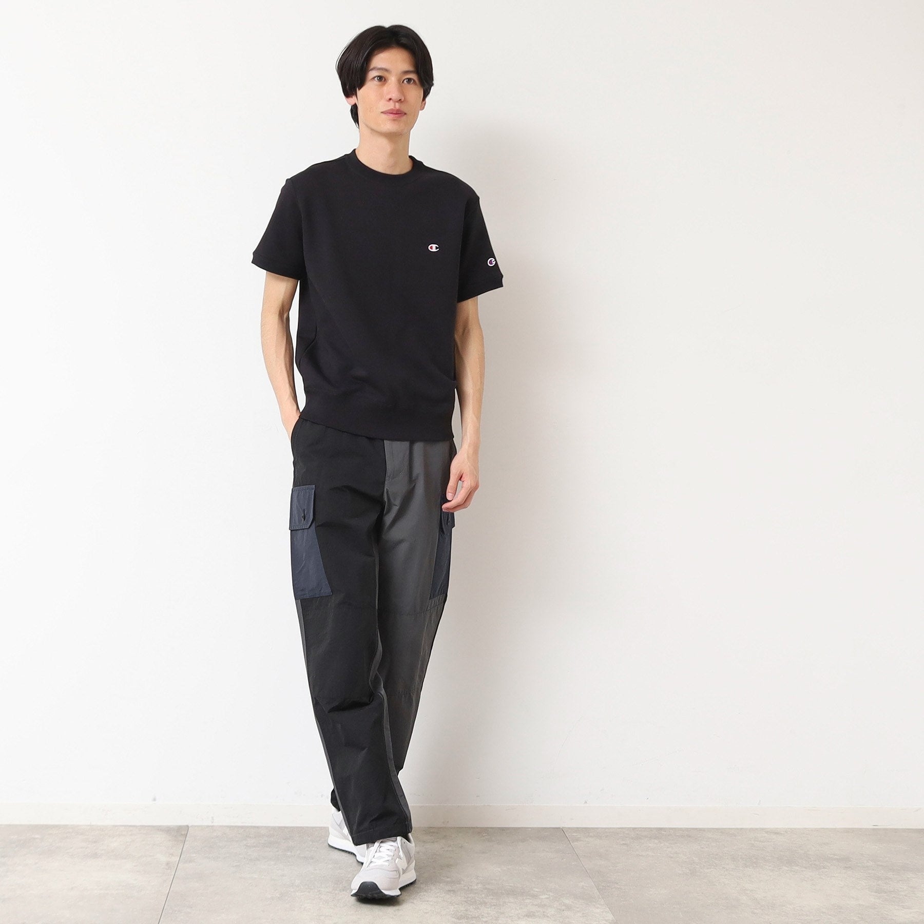 デッサン Dessin 製品洗い配色パンツ (カーキ(027)) カーキ(027)