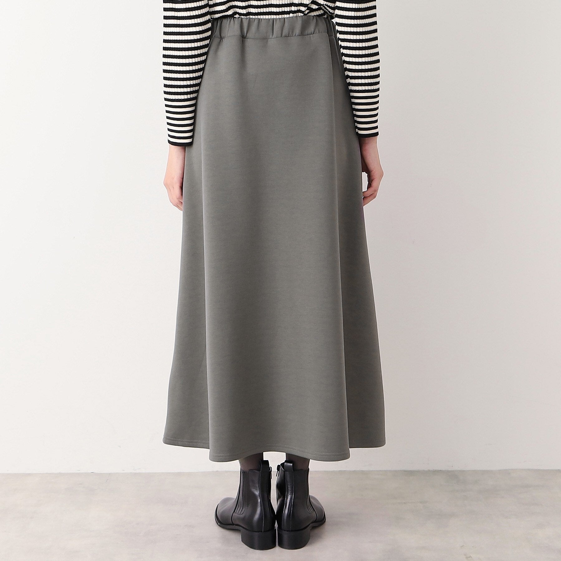 デッサン Dessin 【ウエストゴム・洗える】ダンボールジャージマーメイドスカート(S~L) (チャコールグレー(014)) チャコールグレー(014)