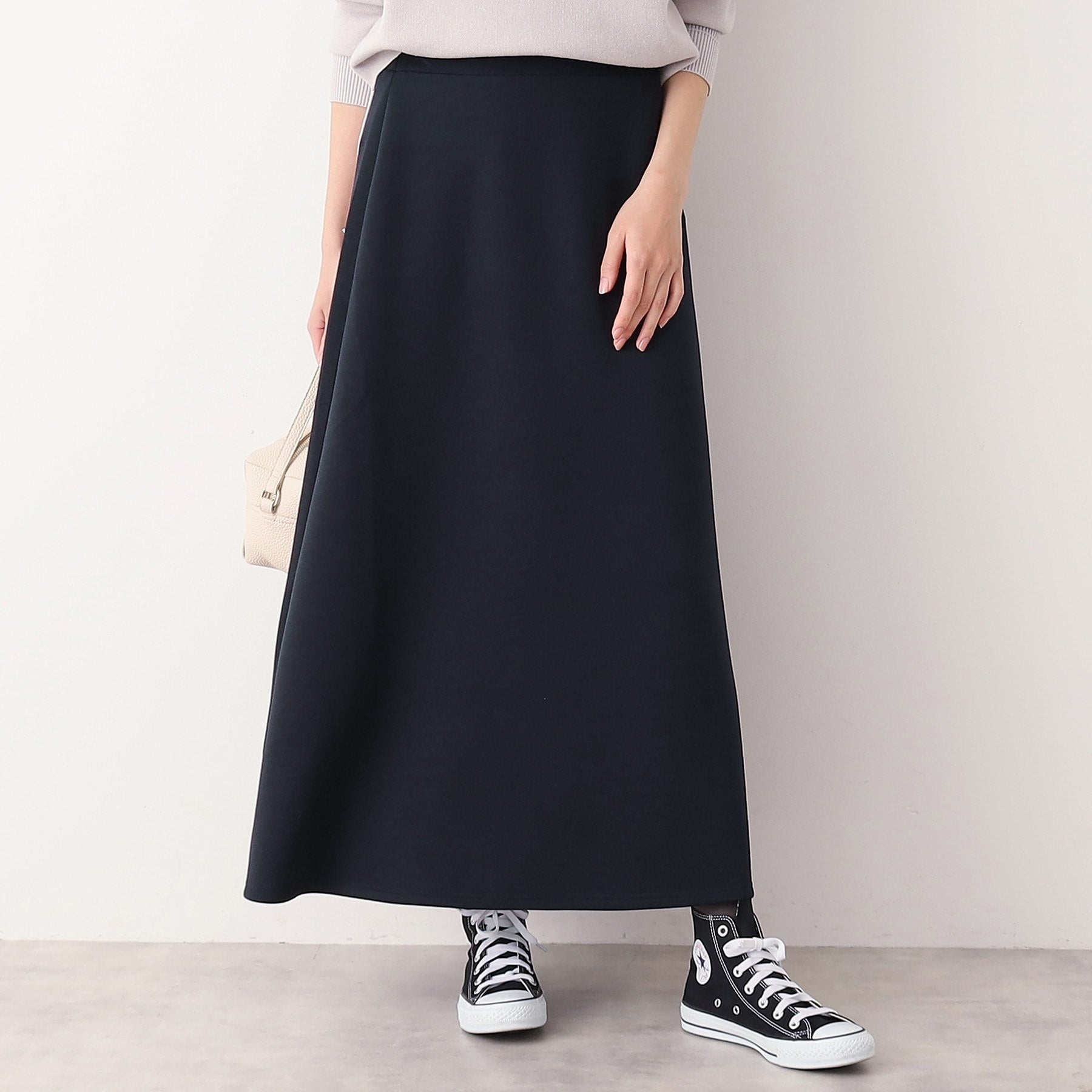 デッサン Dessin 【ウエストゴム・洗える】ダンボールジャージマーメイドスカート(S~L) (ネイビー(094)) ネイビー(094)