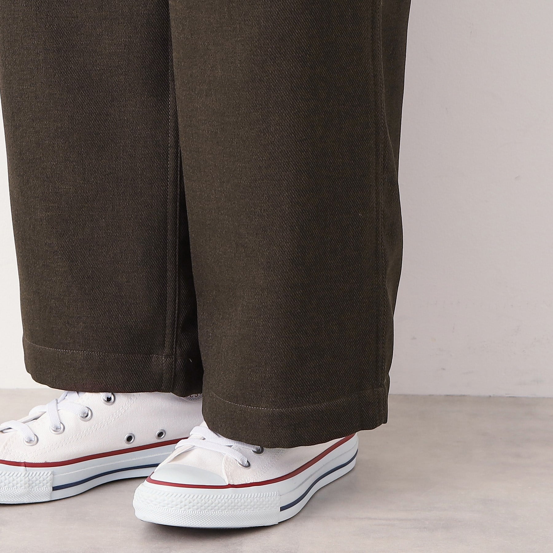 デッサン Dessin 【ウエストゴム・裏付き・洗える】アウトポケット付きパンツ(XS~L) (グレー(012)) グレー(012)