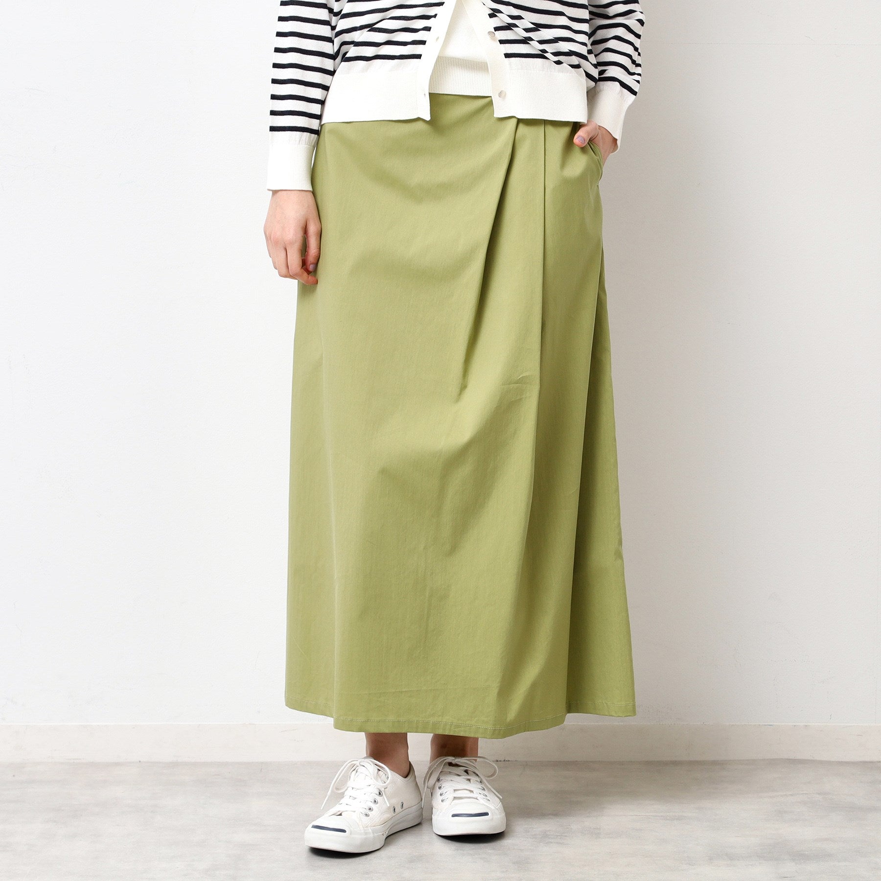 デッサン Dessin サイドタックロングスカート(S~L) (ネイビー(094)) ネイビー(094)