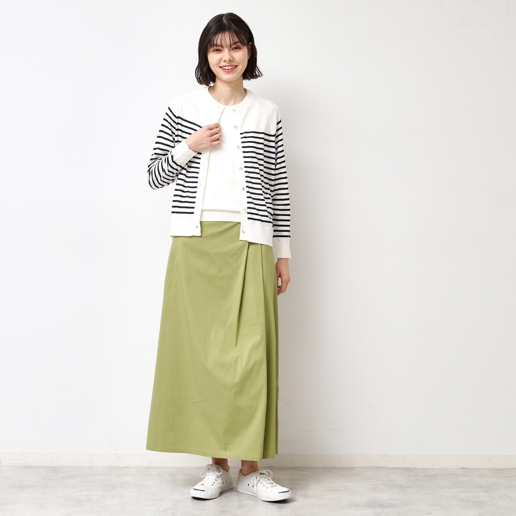 デッサン Dessin サイドタックロングスカート(S~L) (ネイビー(094)) ネイビー(094)