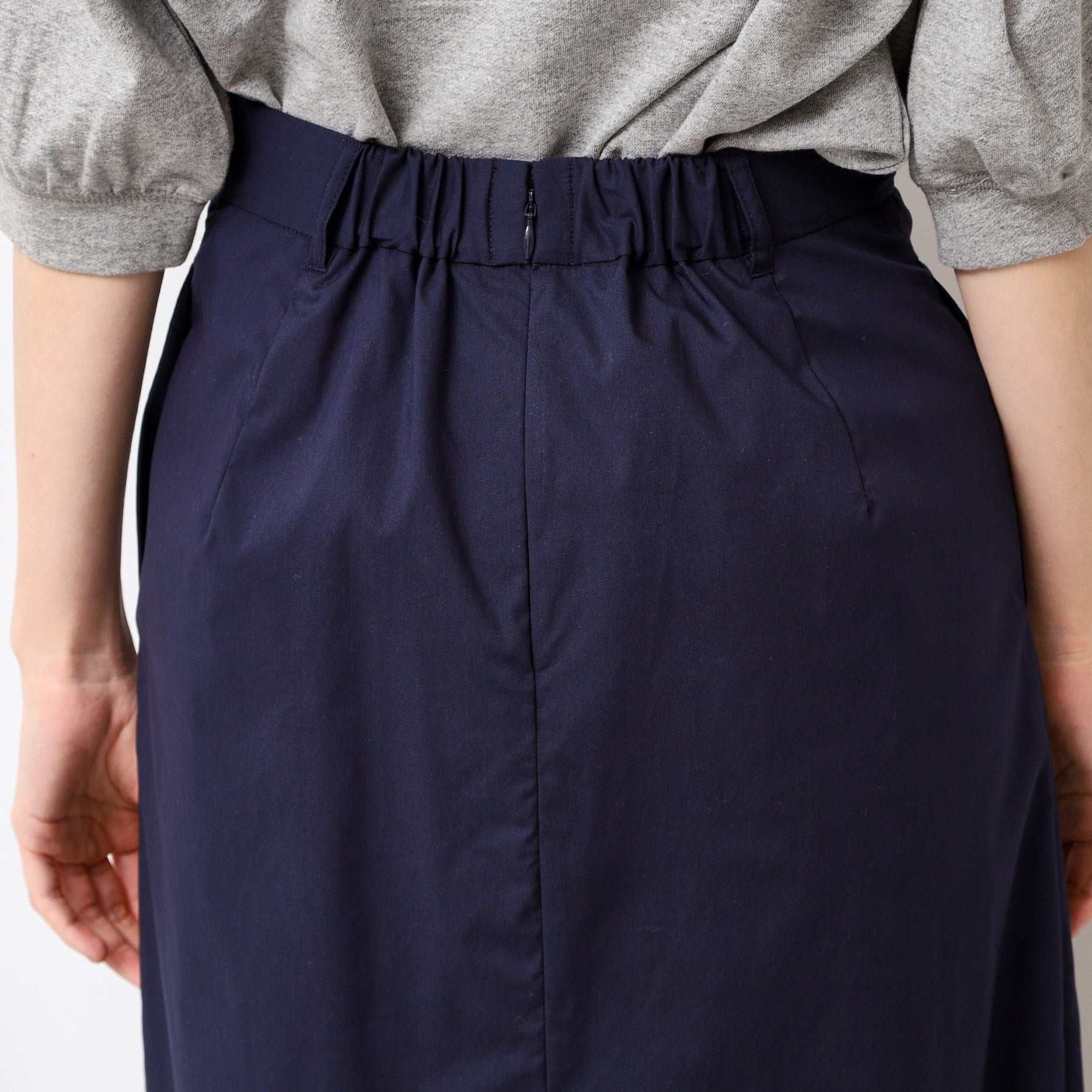 デッサン Dessin サイドタックロングスカート(S~L) (ネイビー(094)) ネイビー(094)