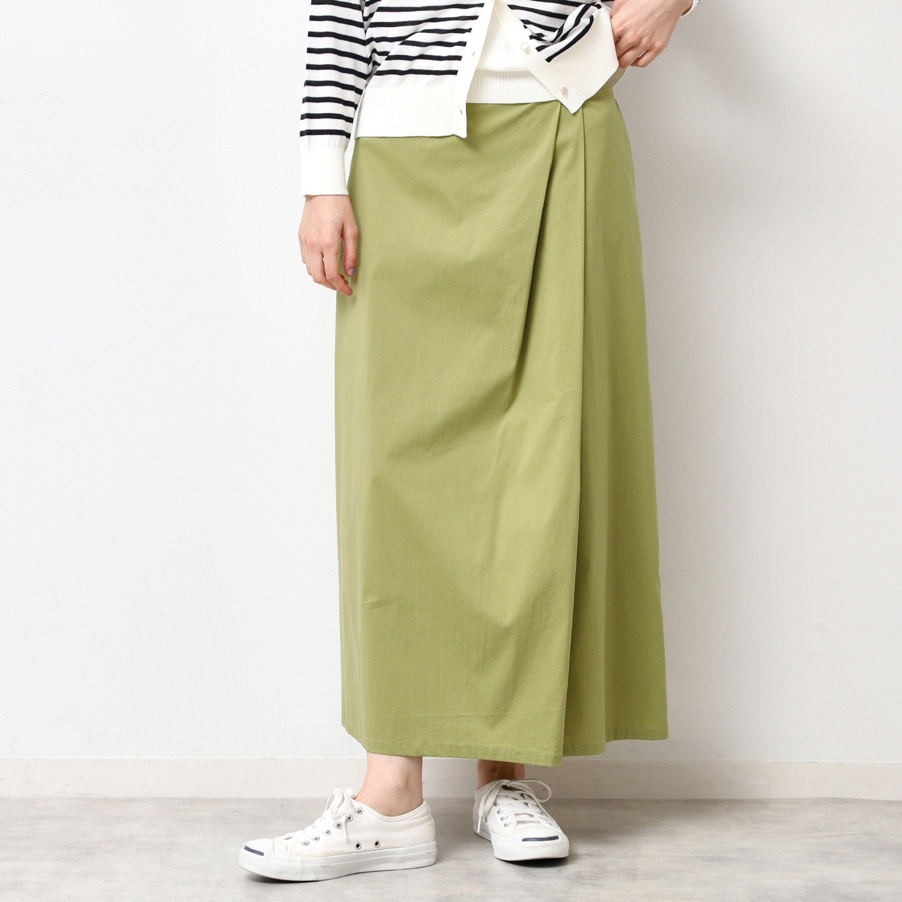 デッサン Dessin サイドタックロングスカート(S~L) (ネイビー(094)) ネイビー(094)