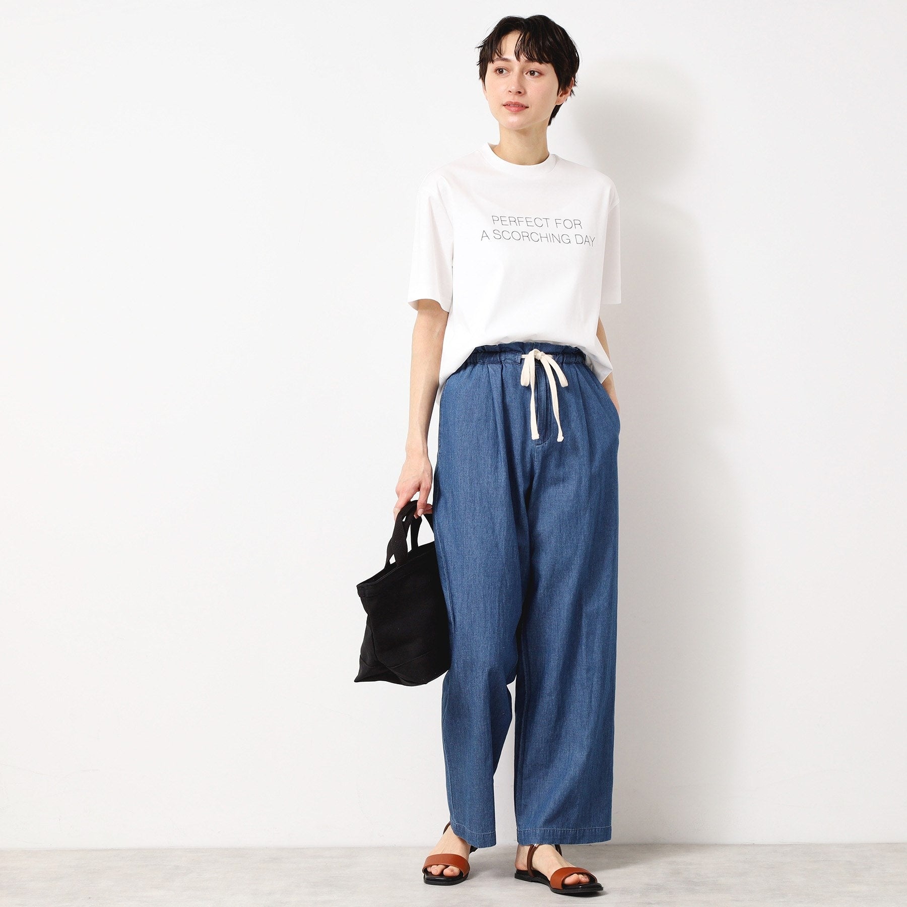 デッサン Dessin 【接触冷感/抗菌防臭】アイスクリアコットンロゴTシャツ (カーキ(027)) カーキ(027)