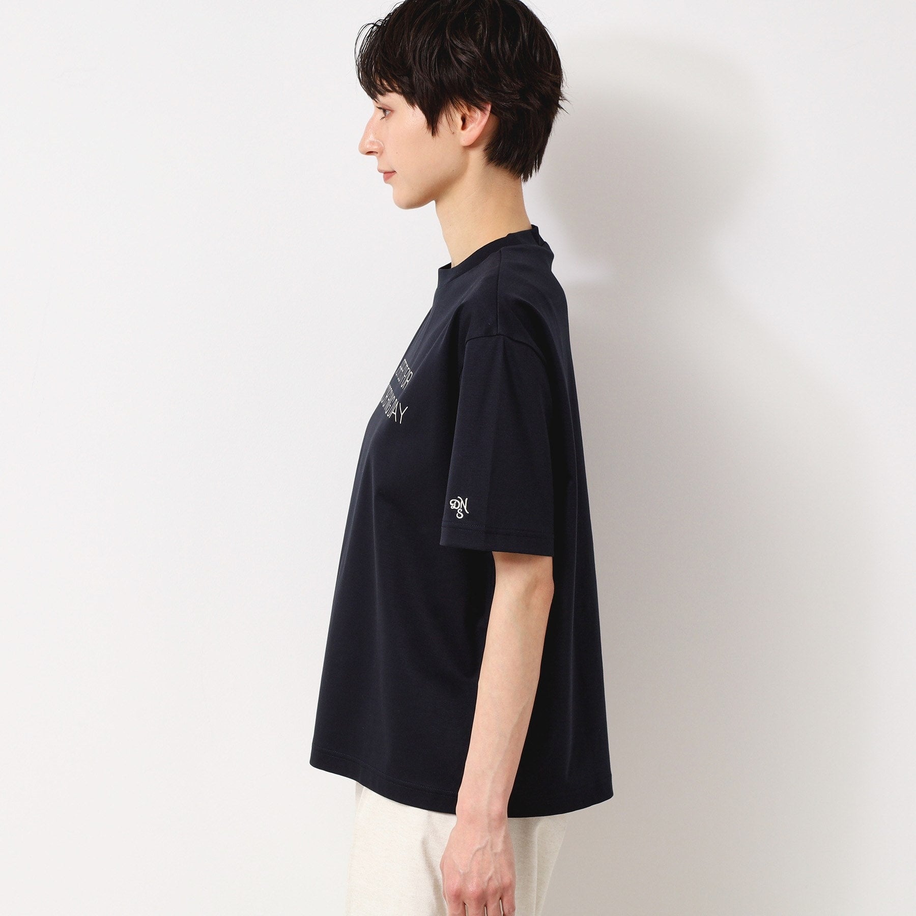 デッサン Dessin 【接触冷感/抗菌防臭】アイスクリアコットンロゴTシャツ (カーキ(027)) カーキ(027)