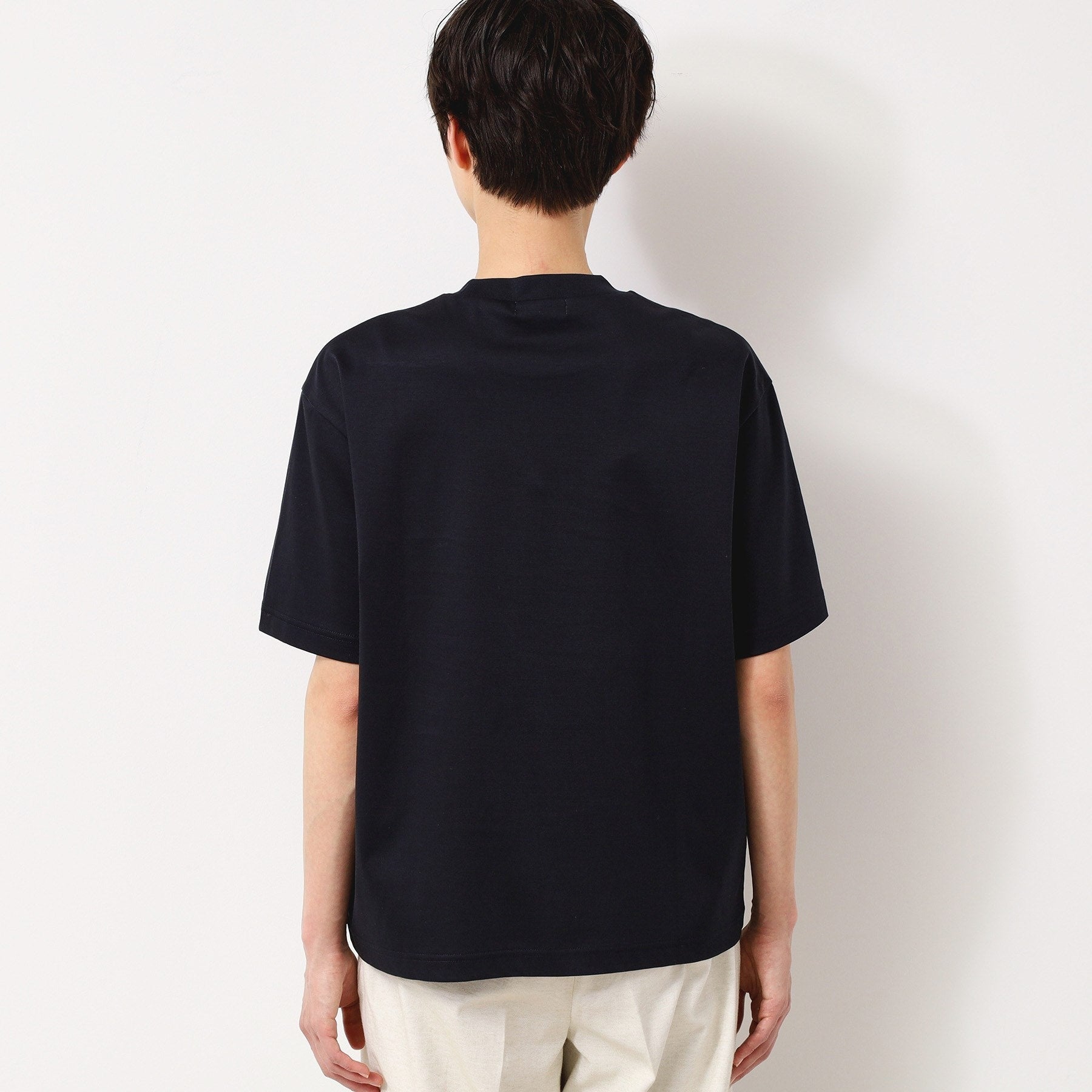 デッサン Dessin 【接触冷感/抗菌防臭】アイスクリアコットンロゴTシャツ (カーキ(027)) カーキ(027)