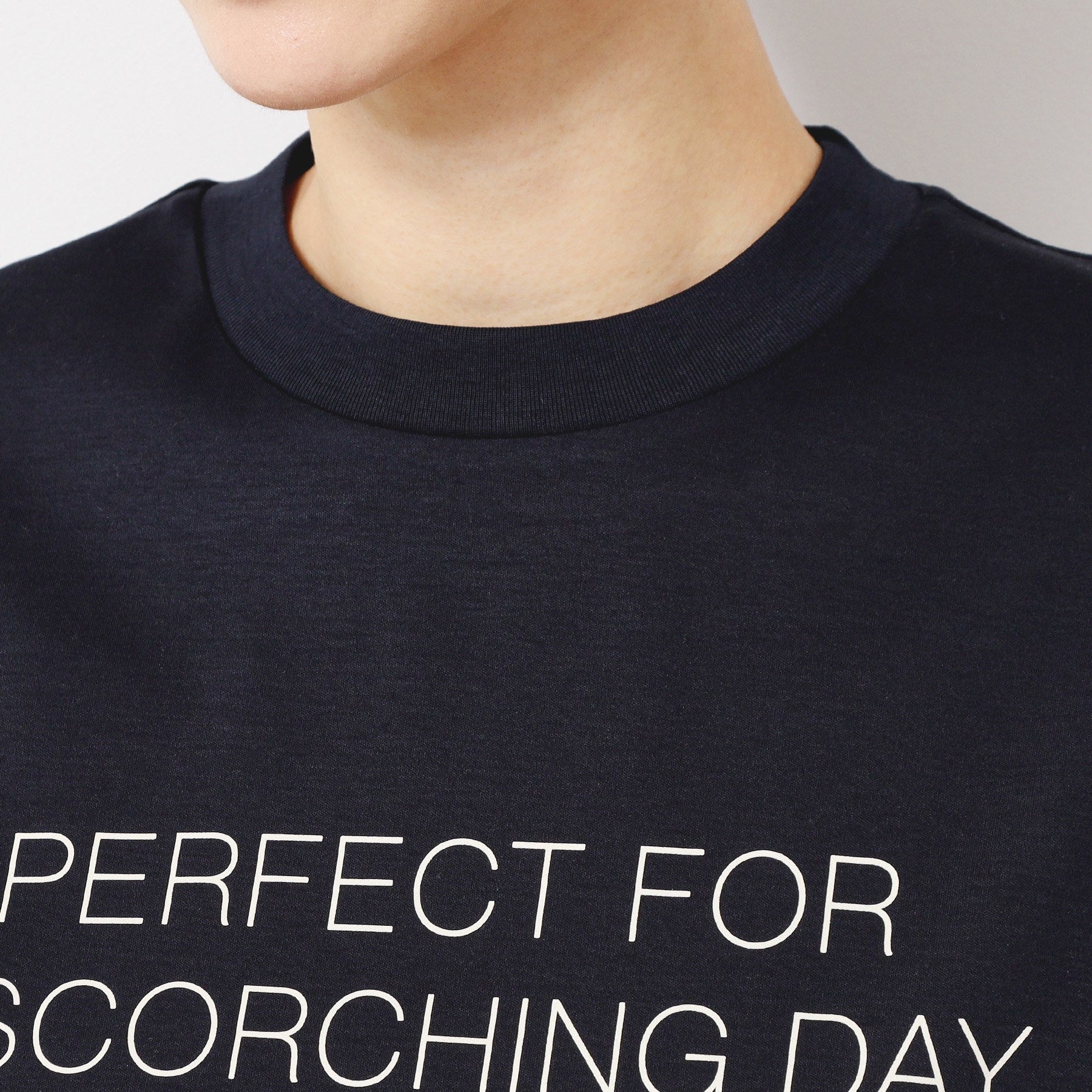 デッサン Dessin 【接触冷感/抗菌防臭】アイスクリアコットンロゴTシャツ (カーキ(027)) カーキ(027)