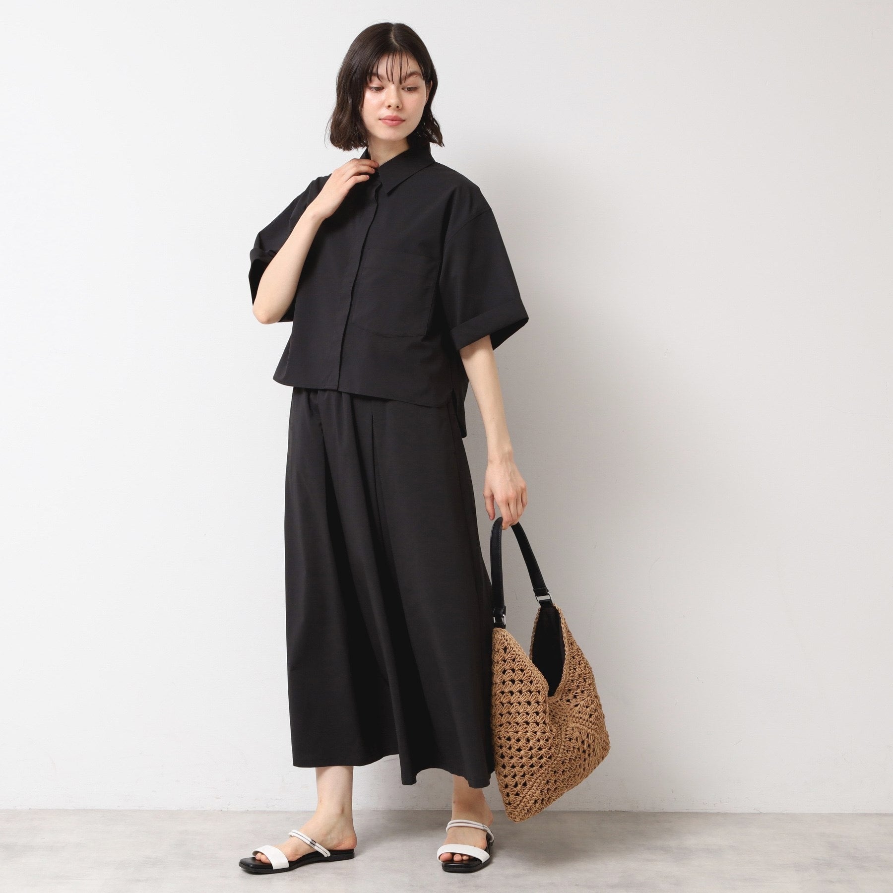 デッサン Dessin 【撥水】切り替えスカート (チャコールグレー(014)) チャコールグレー(014)